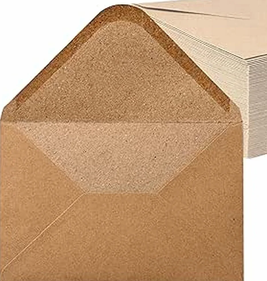 Koperty DIN C6-11,4 x 16,2cm Brązowy Noa Home Deco NHD06