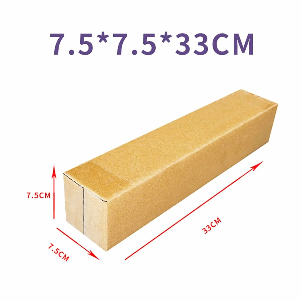 Pudełka z tektury falistej 330 x 75 x 75 mm brązowe do wysyłki paczek (10 szt)