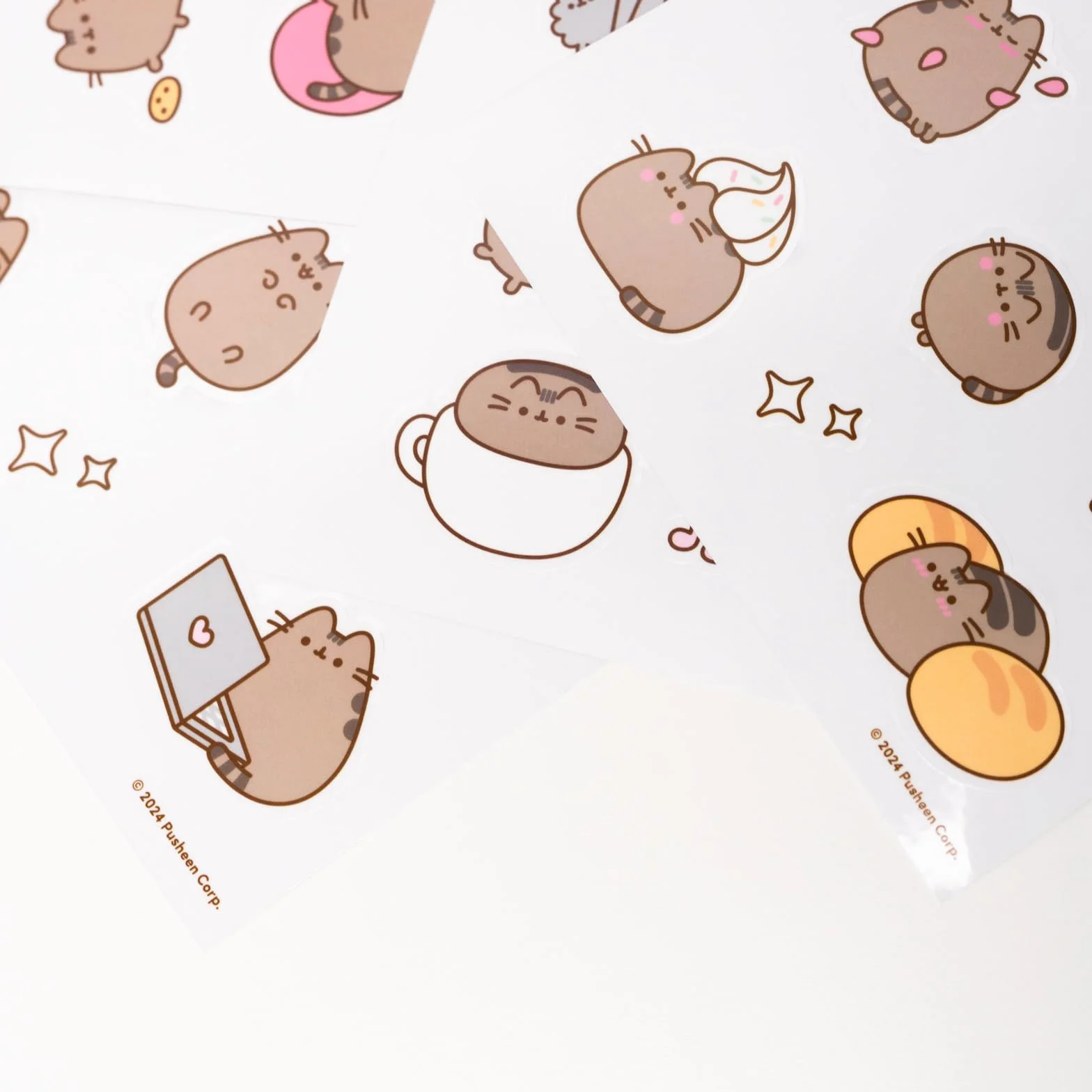 Grupo Erik Pusheen Stickers | Waterproof & Removable, Laptop Stickers For Children & Adults | Pusheen Gifts For Cat Lovers