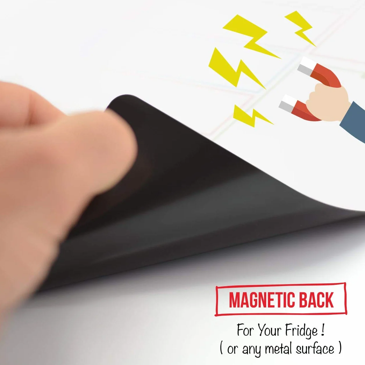 CKB Ltd Magnetyczna tablica suchościeralna A3 z markerem, planer posiłków