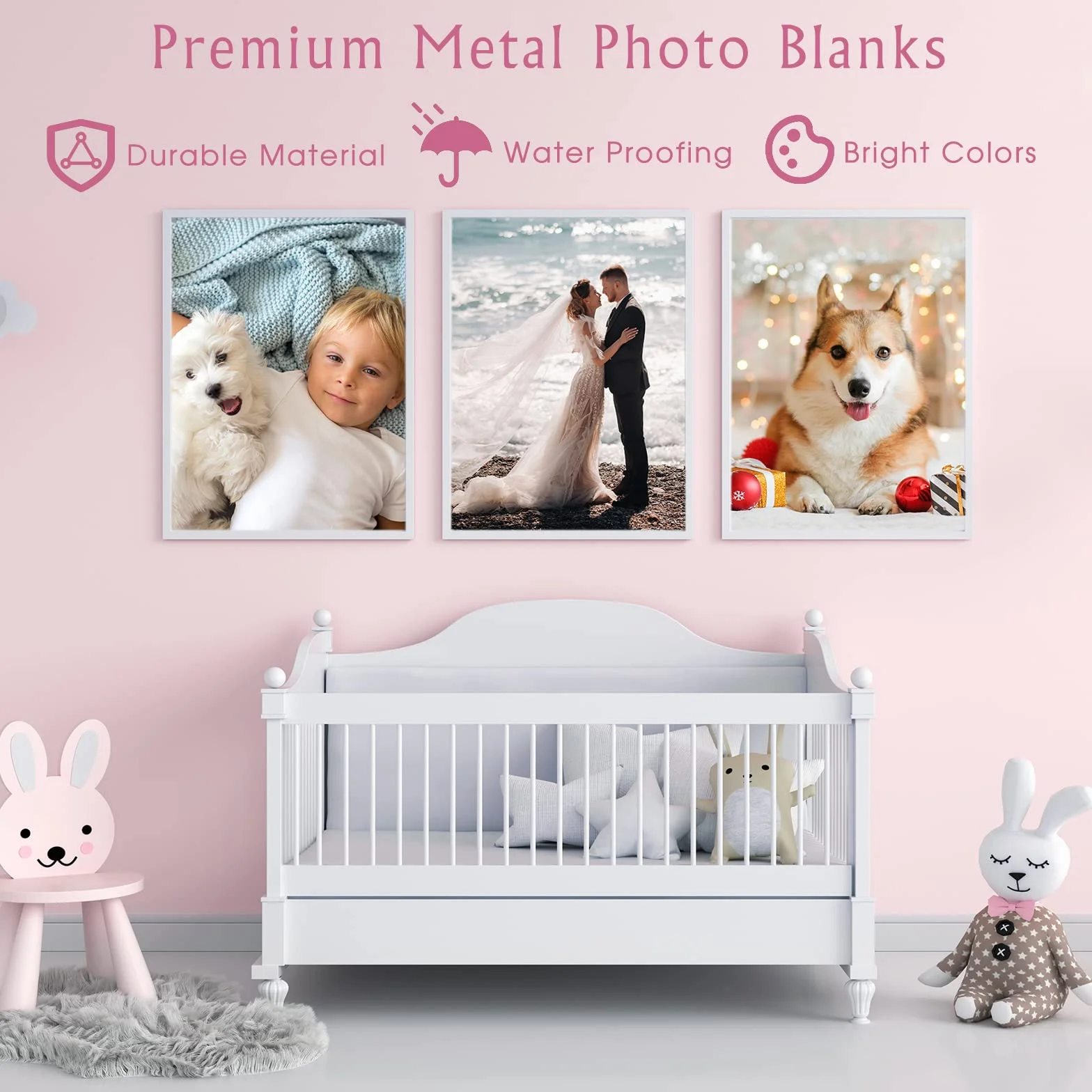 LEIFIDE Puste zdjęcia sublimacyjne aluminiowe znaki fotograficzne DIY 15x20 cm 20x25 cm