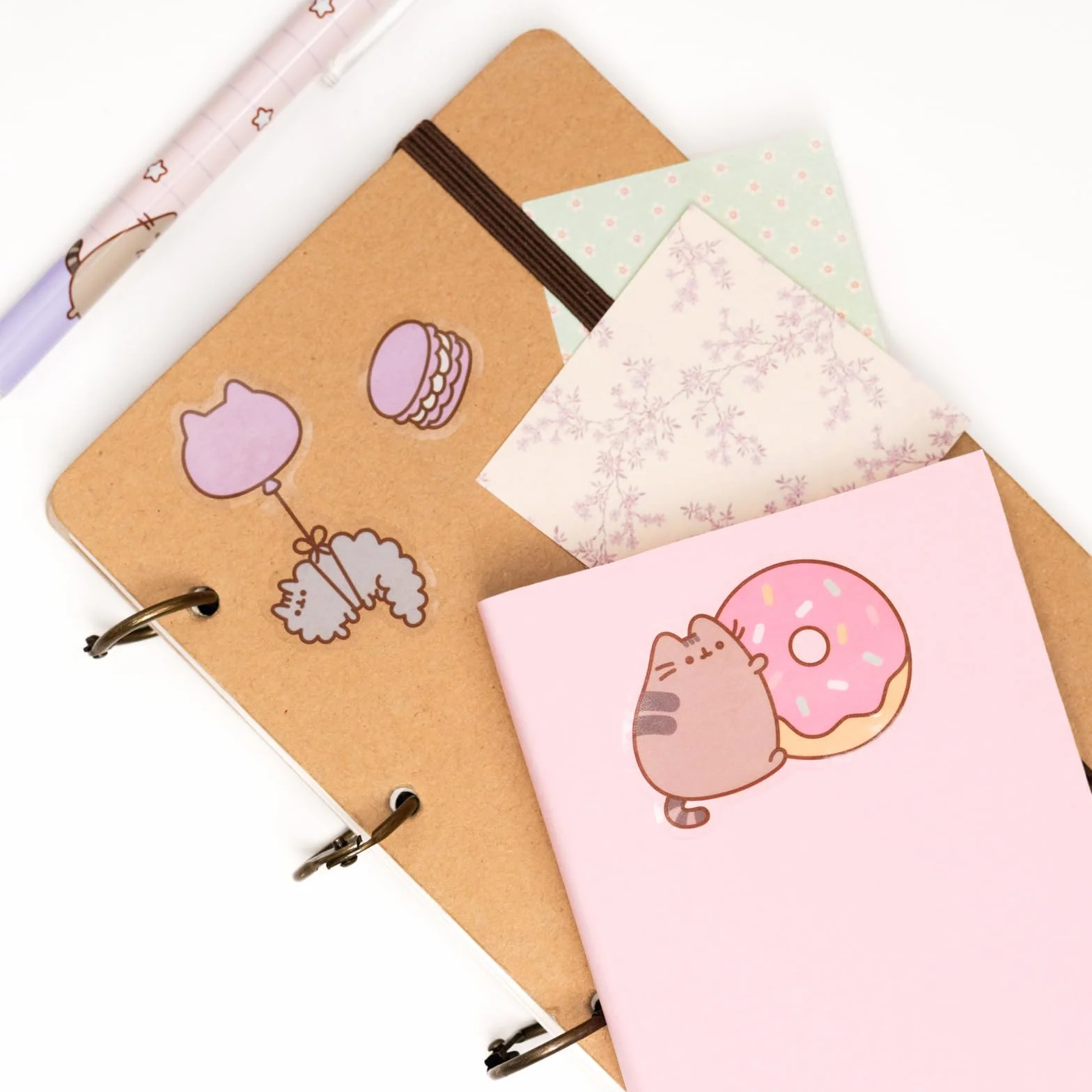 Grupo Erik Pusheen Stickers | Waterproof & Removable, Laptop Stickers For Children & Adults | Pusheen Gifts For Cat Lovers