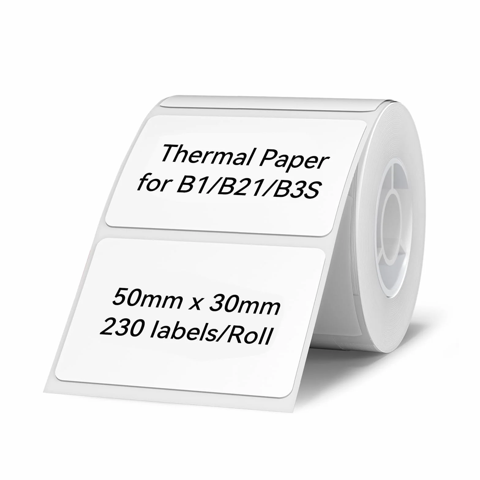 NIIMBOT Taśma termiczna do drukarki B1 B21 B3S, wodoodporna etykieta adresowa, samoprzylepna naklejka 50 x 30 mm, 1 rolka 230 szt