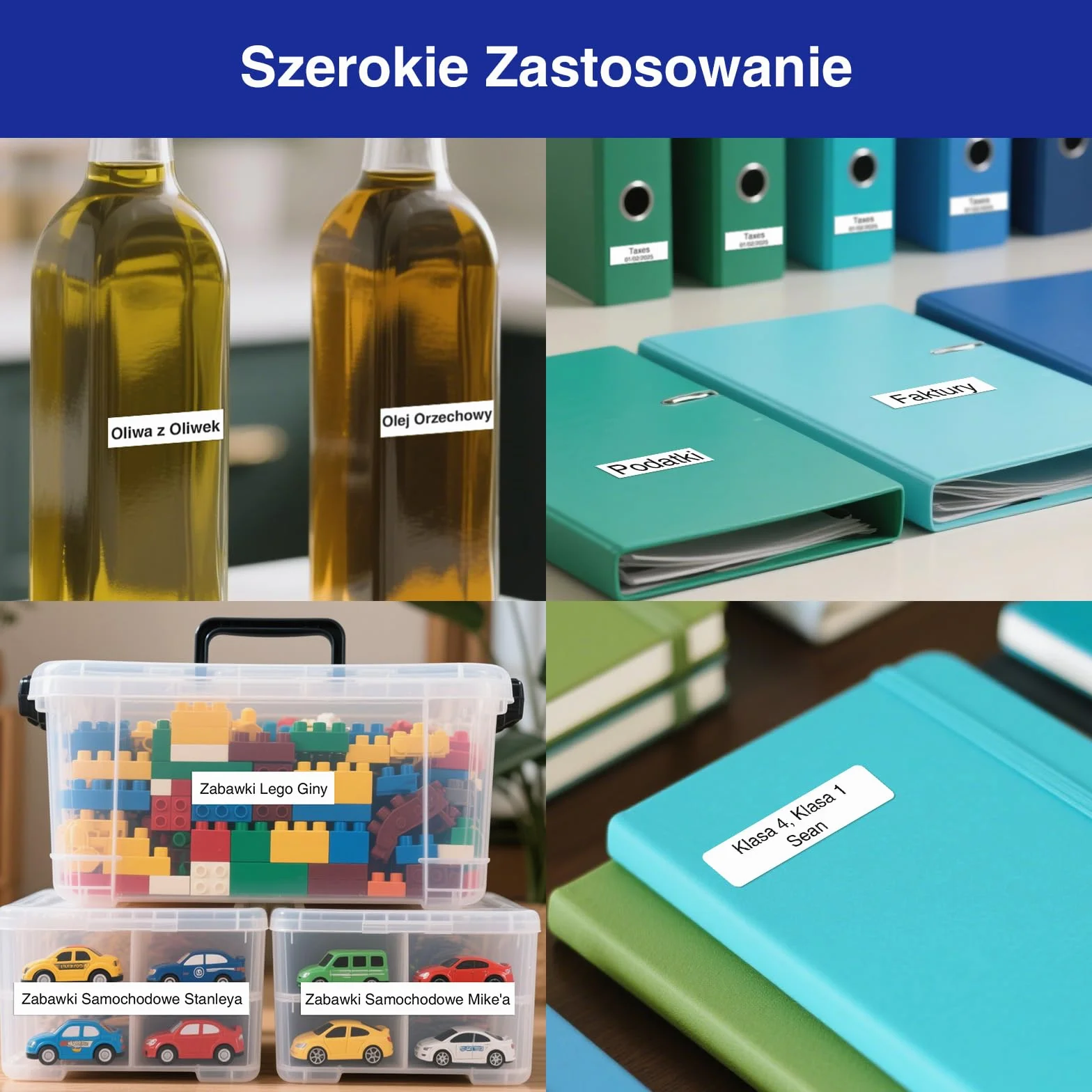 SUPVAN E11 Drukarka Etykiet Bluetooth Przenośna Akumulatorowa Kompatybilna z Aplikacją