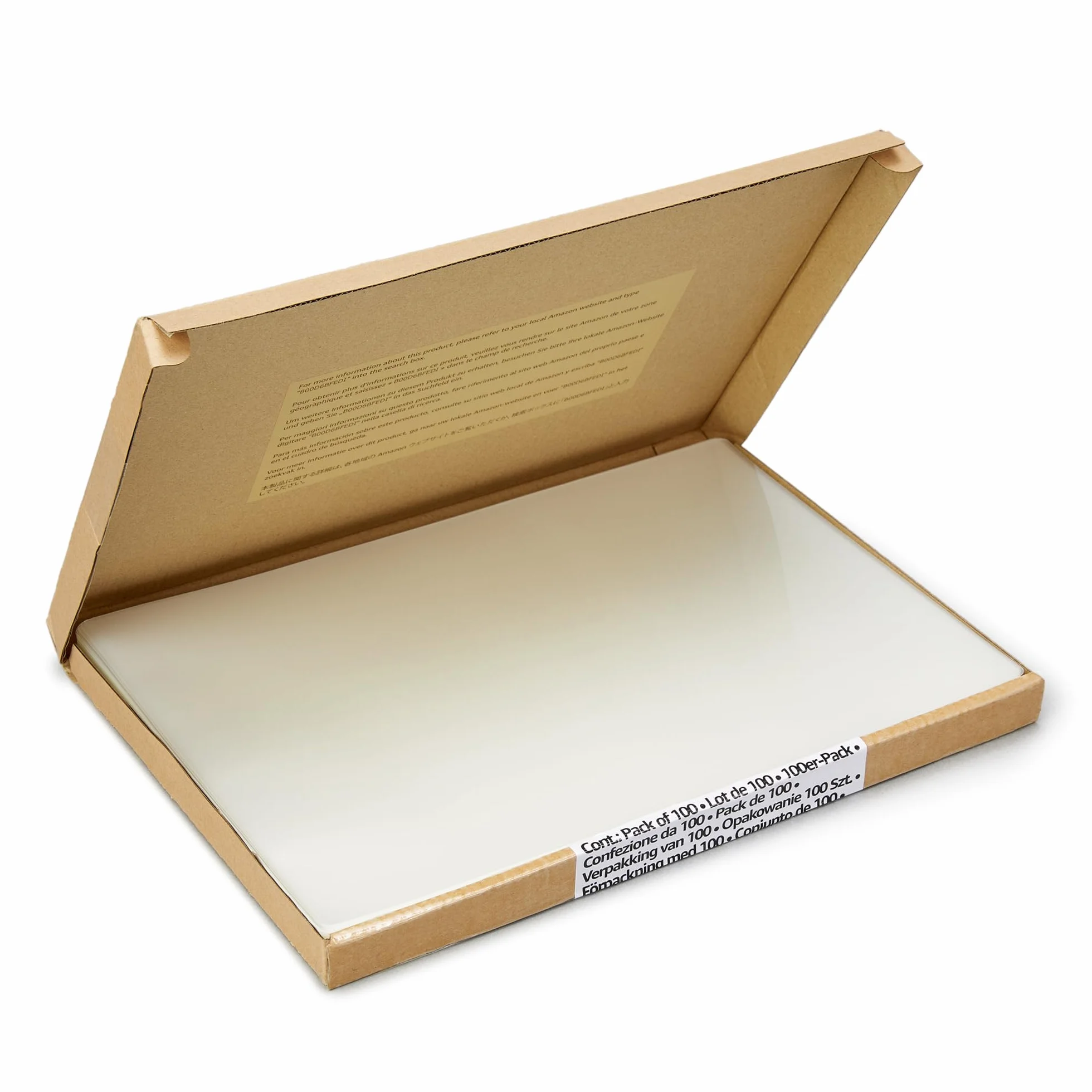 Amazon Basics Folie do Laminowania na Gorąco, A4, 100 Sztuk