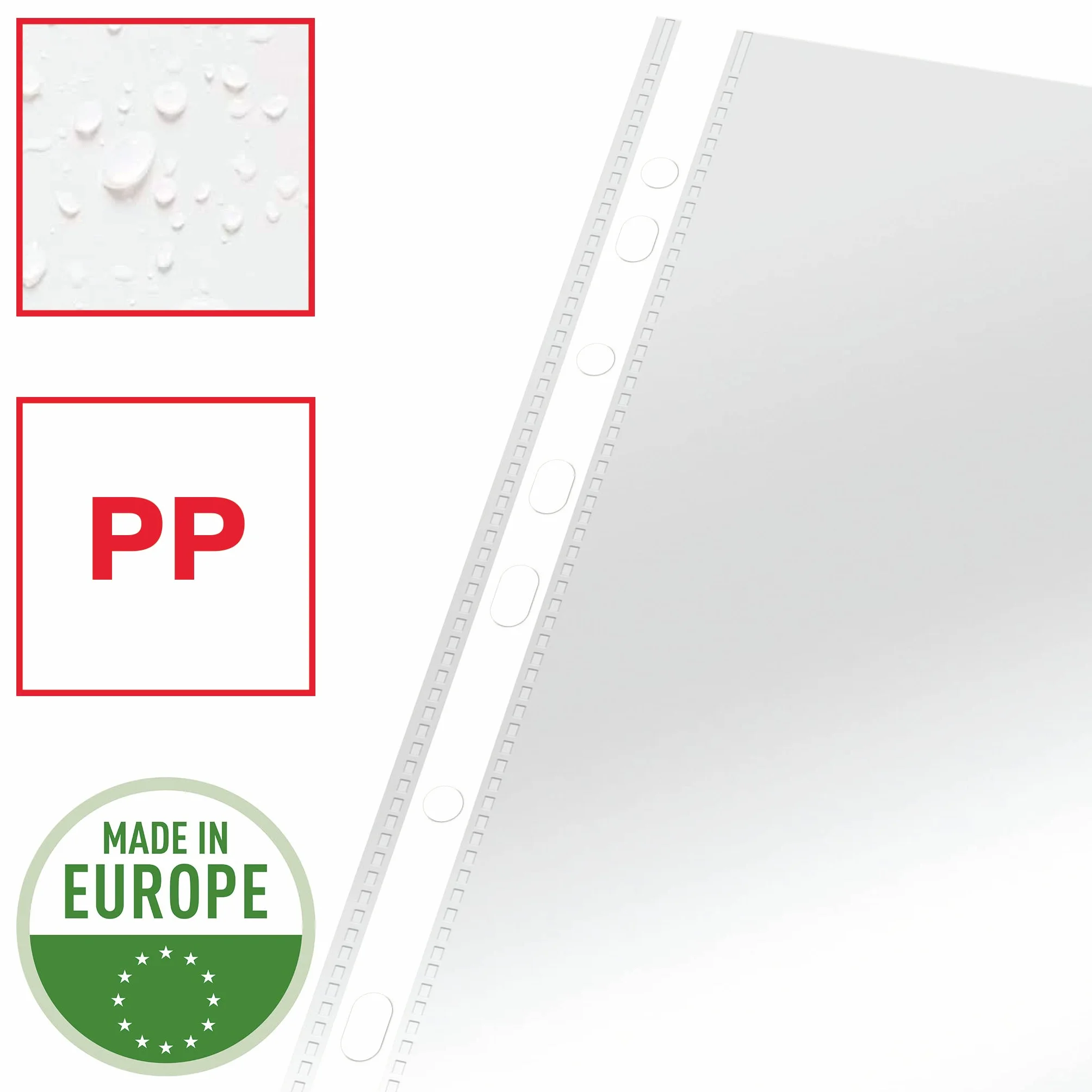 Esselte, Koszulki Esselte Krystaliczne, A4, Folia Polipropylenowa, 55 Mikronów, Copysafe, Przezroczyste (B0050CG9IK)