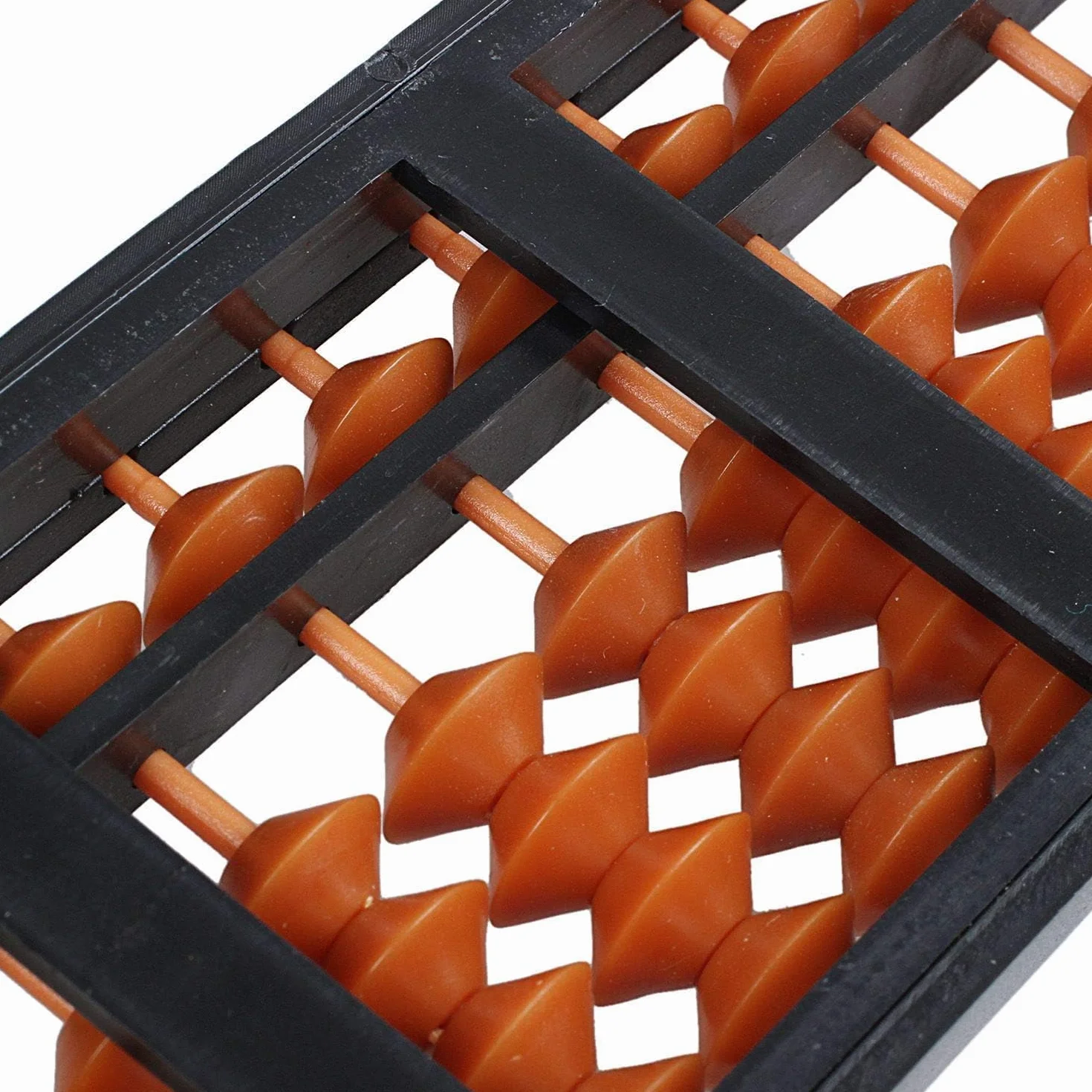 LATRAT Plastikowy Abacus Aritmetyczny Kalkulator dla Dzieci, 17-cyfrowy Retro Drewniany Kwadrat, Chiński Abak Obliczeniowy, brązowy