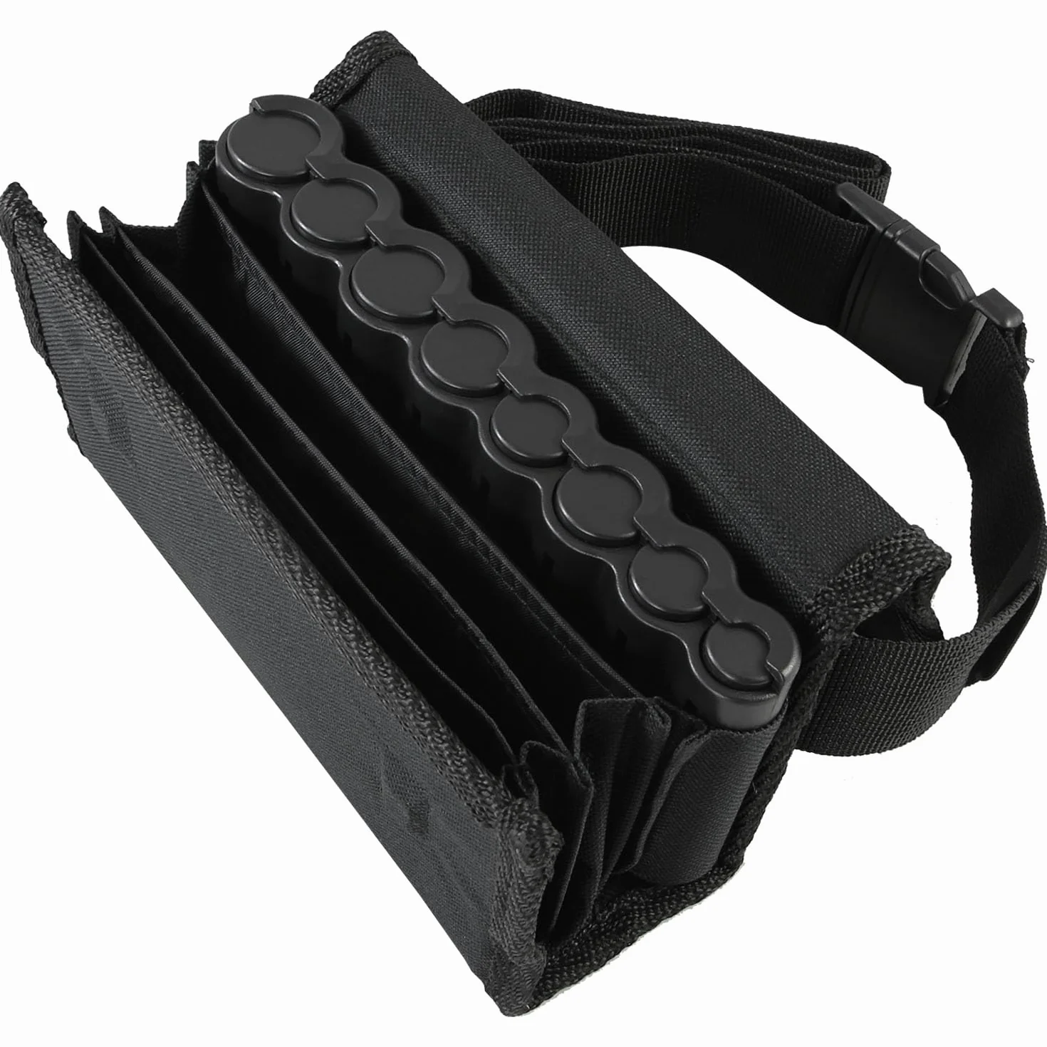 HMF 48810-02 torba kelnerska, portmonetka kelnerska wraz ze zmieniaczem pieniędzy, pasek do noszenia, 20,5 cm x 6,5 cm x 10,0 cm, czarna