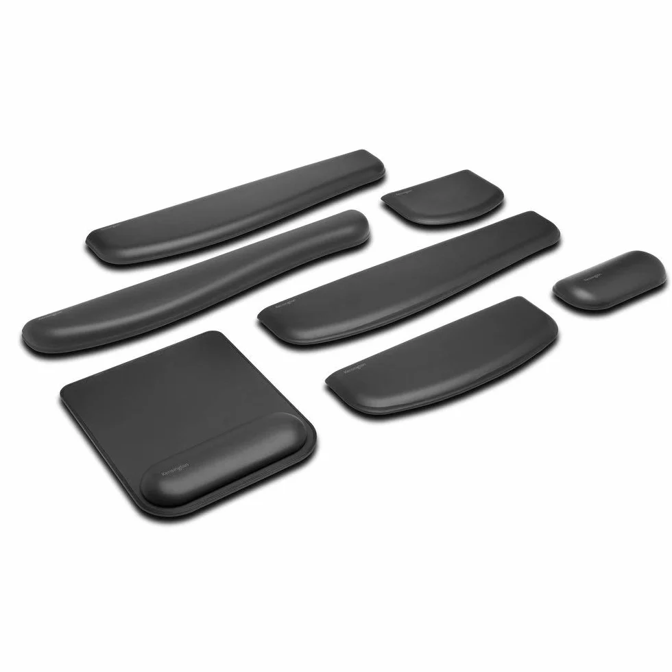 Kensington Podkładka pod Nadgarstki ErgoSoft Czarna do Płaskiej Kompaktowej Klawiatury MacBook iMac MS Surface PC K52801EU