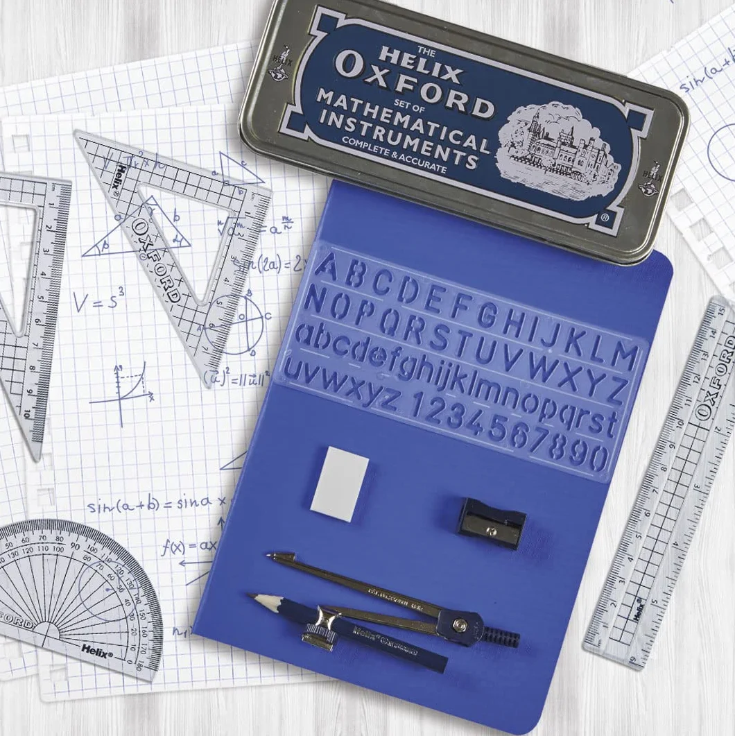 Oxford Helix zestaw do matematyki z puszką do przechowywania