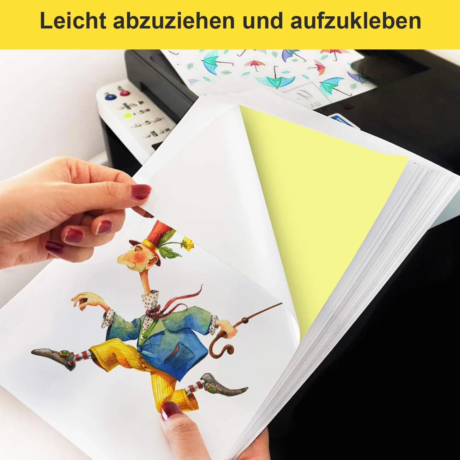 Papier samoprzylepny A4 50 arkuszy 6 etykiet 99x105 mm do drukarek laserowych i atramentowych