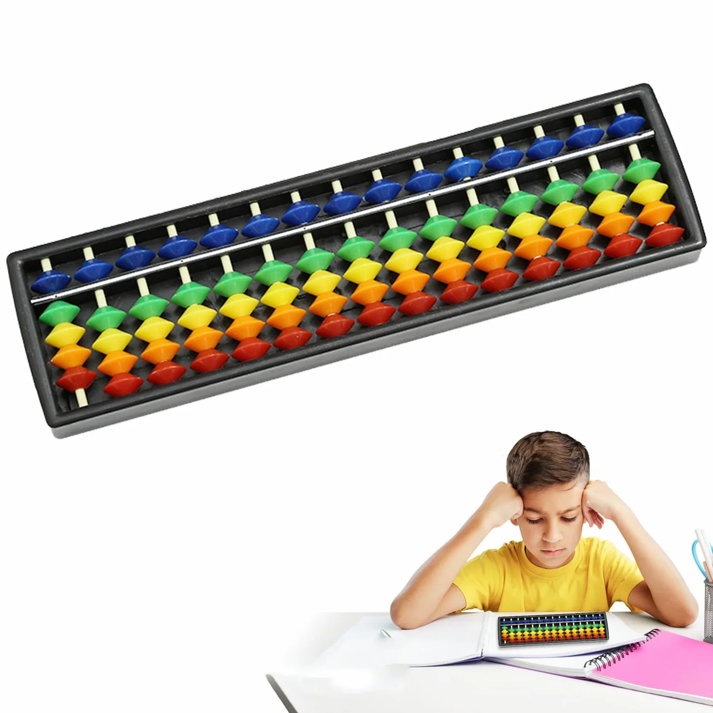 Abakus, Abakus Mathematical, kalkulator chiński, perły, arytmetyka, liczydło, abakus, specjalne liczydło, tworzywo sztuczne, abakus, arytmetyczny kalkulator dla dzieci