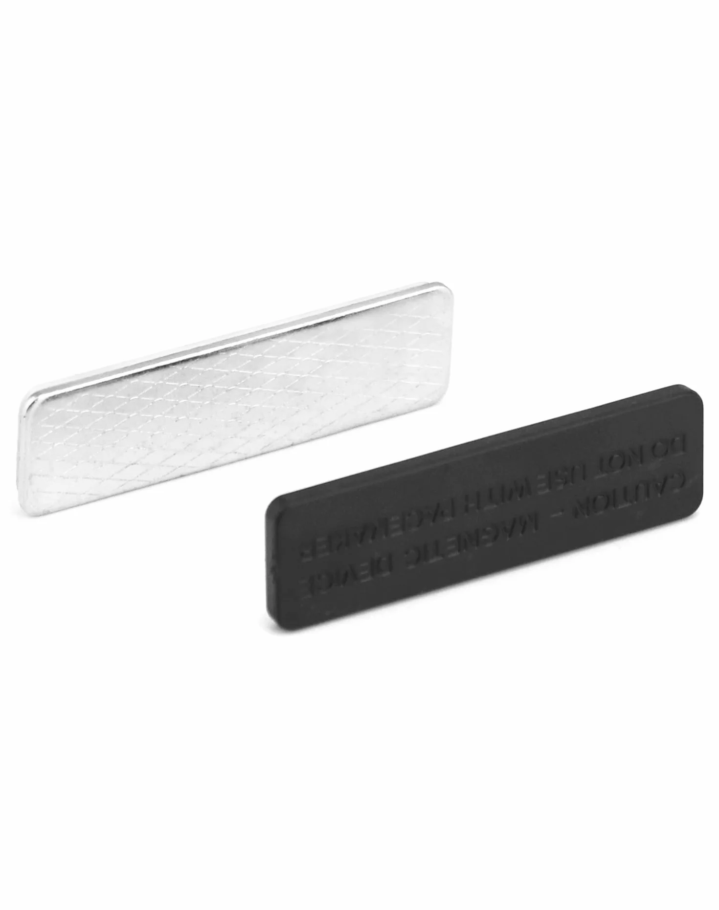 QWORK 12-częściowy magnetyczny uchwyt na identyfikator 45 x 13 mm czarny