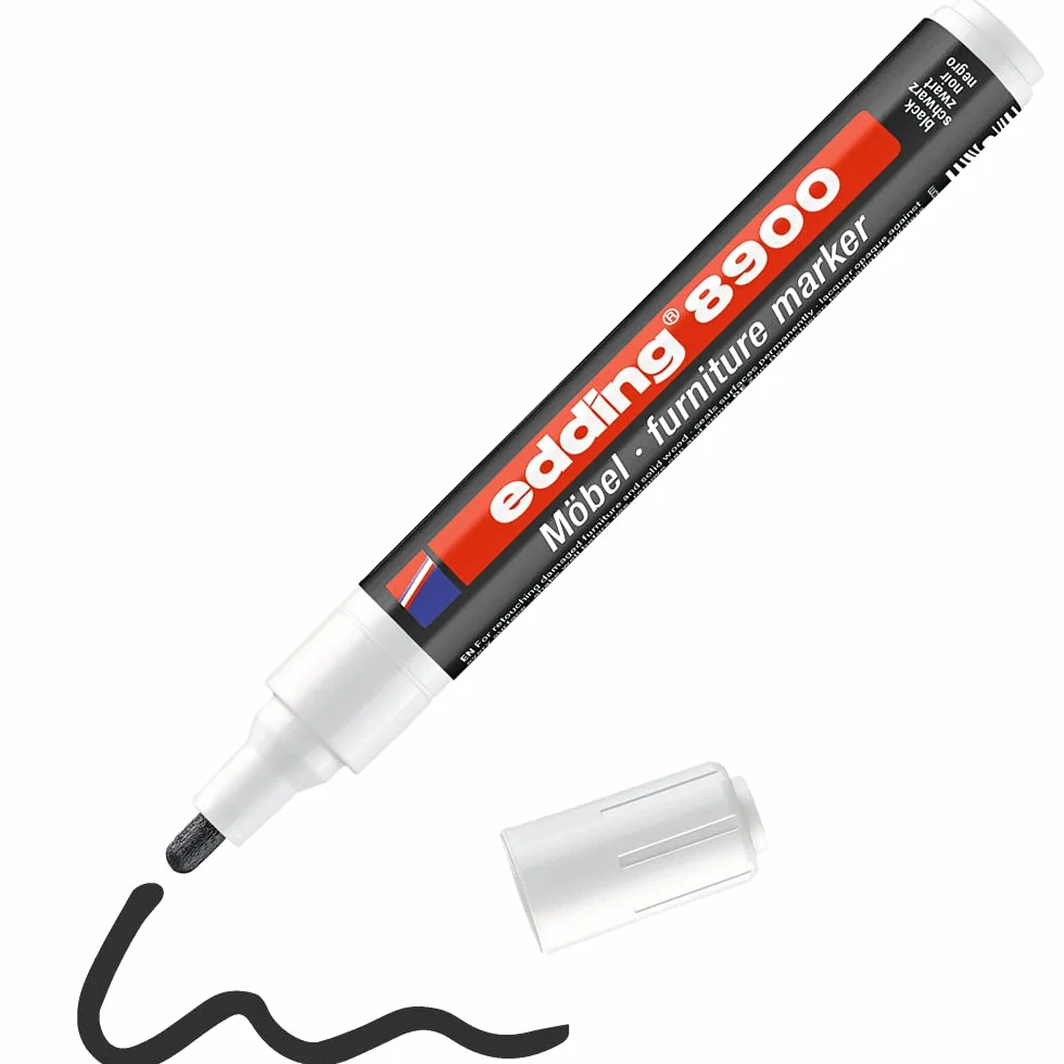 Edding 8900 4-8900-1-4001 Marker do Mebli, Czarny, 1,5-2 mm