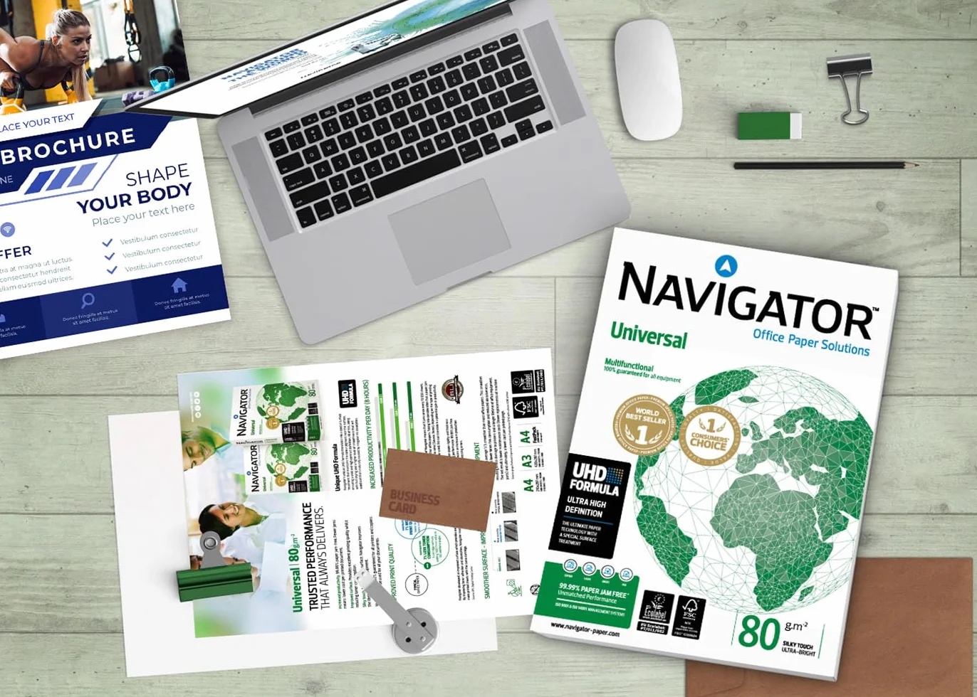Navigator Universal 99258963 Papier Do Drukarki, Biały, 5 x 500 Arkuszy