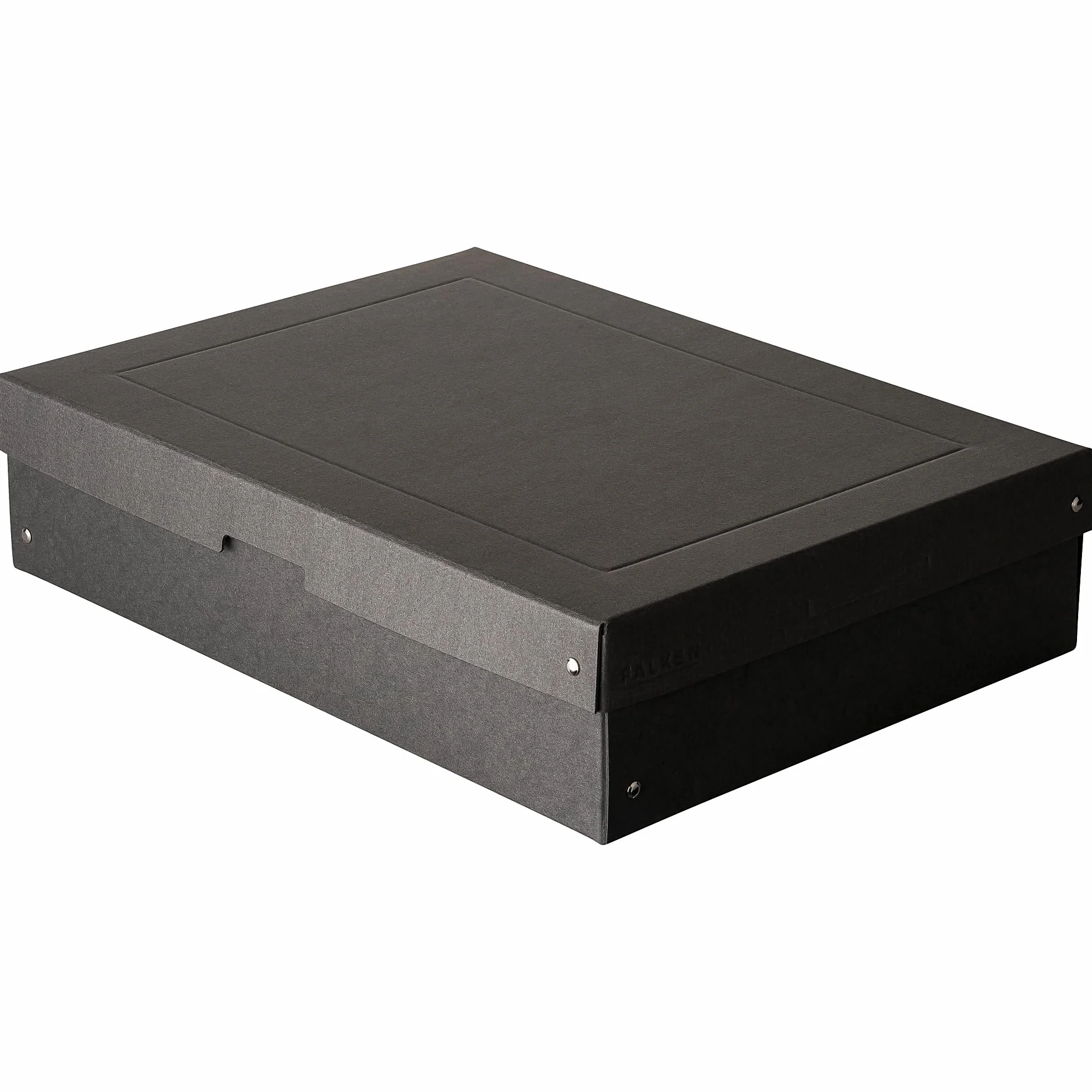 Falken PureBox Black Pudełko do przechowywania DIN A3 100 mm z recyklingu