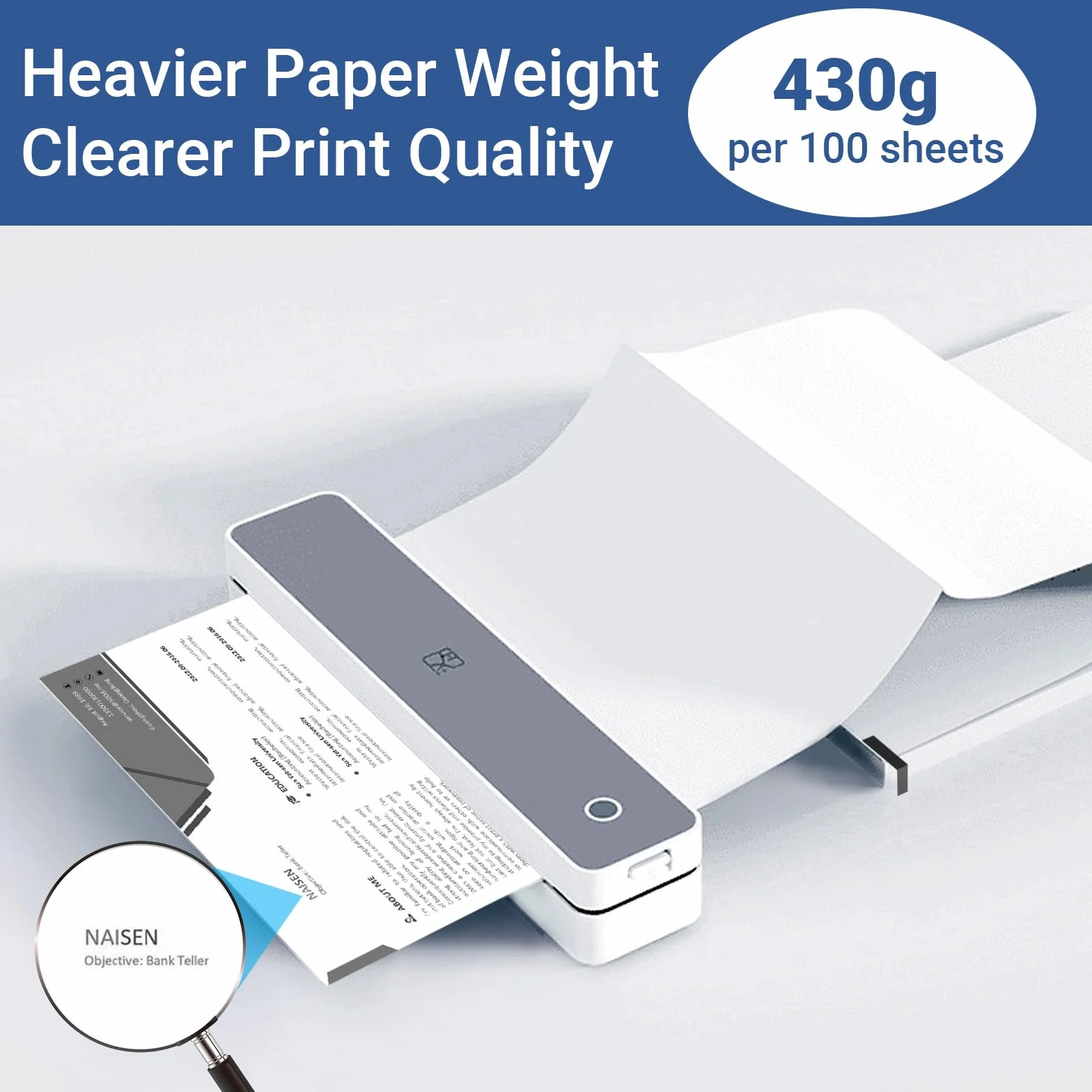 Papier Termiczny A4 Składany 200 Arkuszów 210x297 mm 70g/m² Bez Bisfenolu A