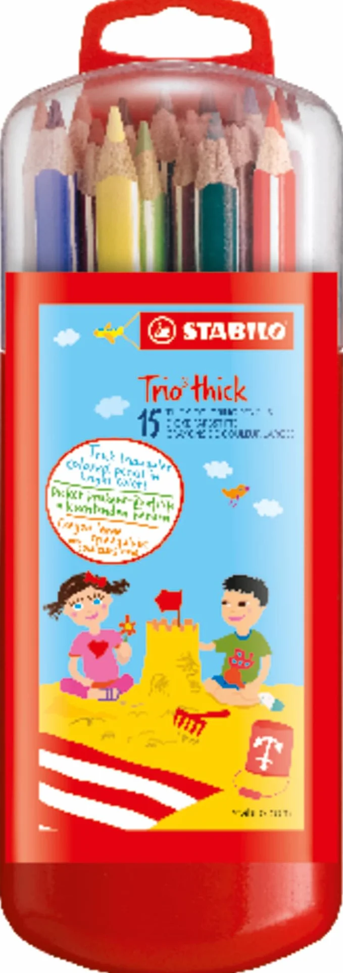 STABILO Trio thick kredka piórnik 15 kolorów