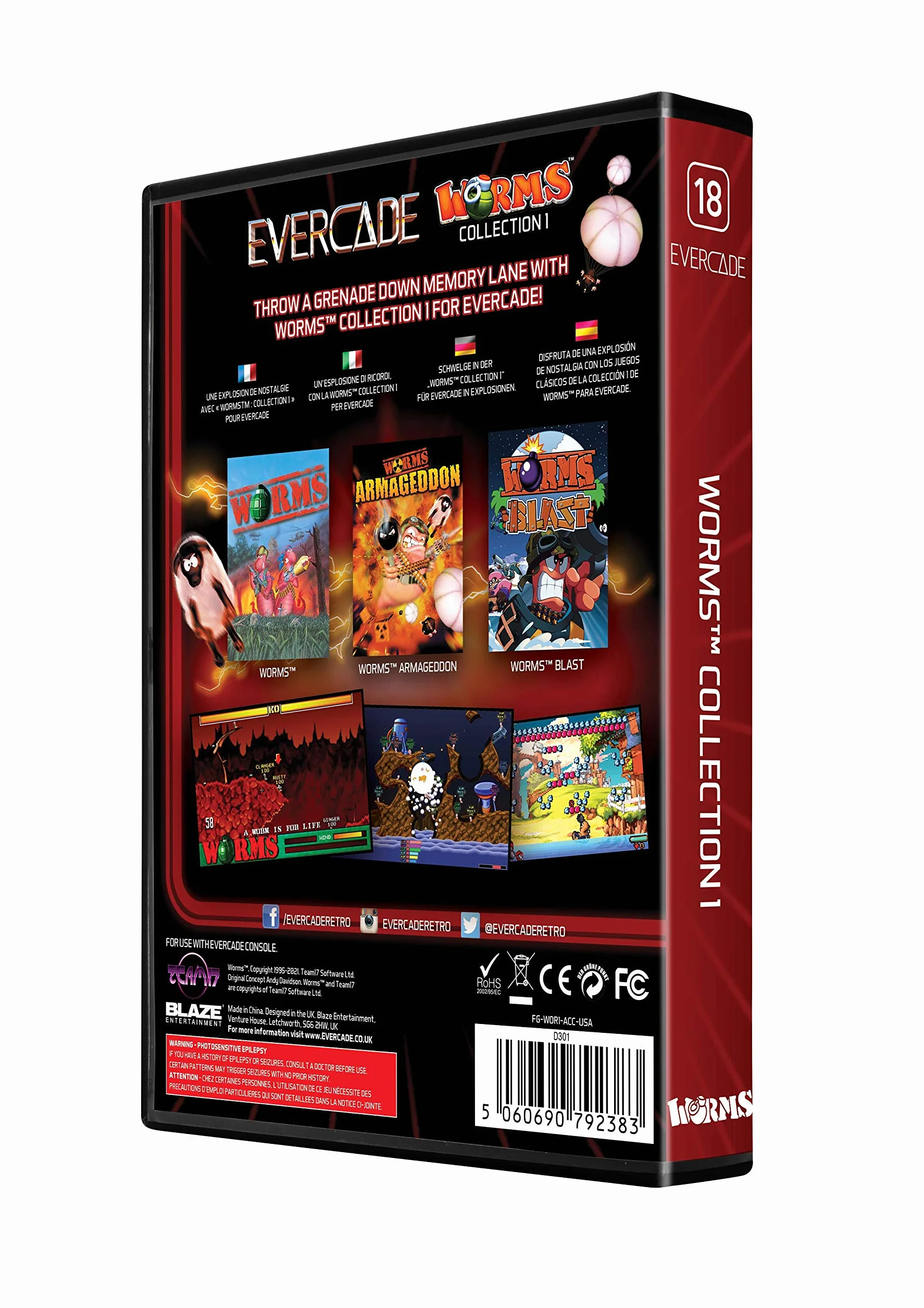 Blaze Evercade - Worms Collection 1