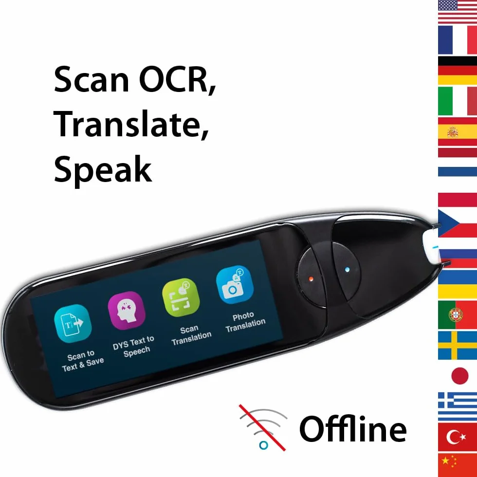 IRISPen Air 8 przenośny skaner do pisania - 16 języków offline, OCR 48 języków, skaner dyslektyczny, synteza mowy offline, cyfrowy zakreślacz, zdjęcie OCR, oprogramowanie Readiris PDF