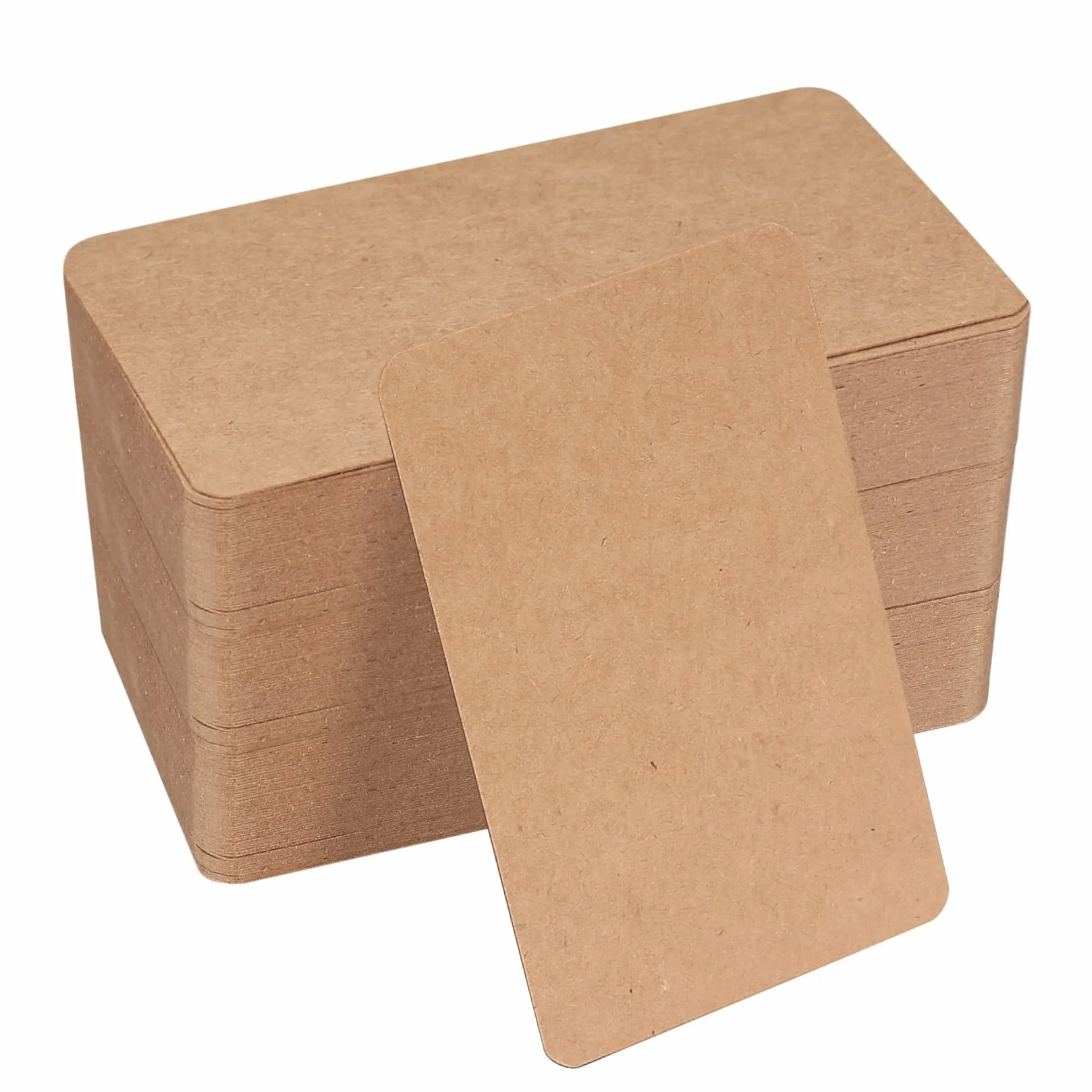 Puste karty do gry papier kraftowy 8,9 x 5,2 cm brązowe 150 sztuk