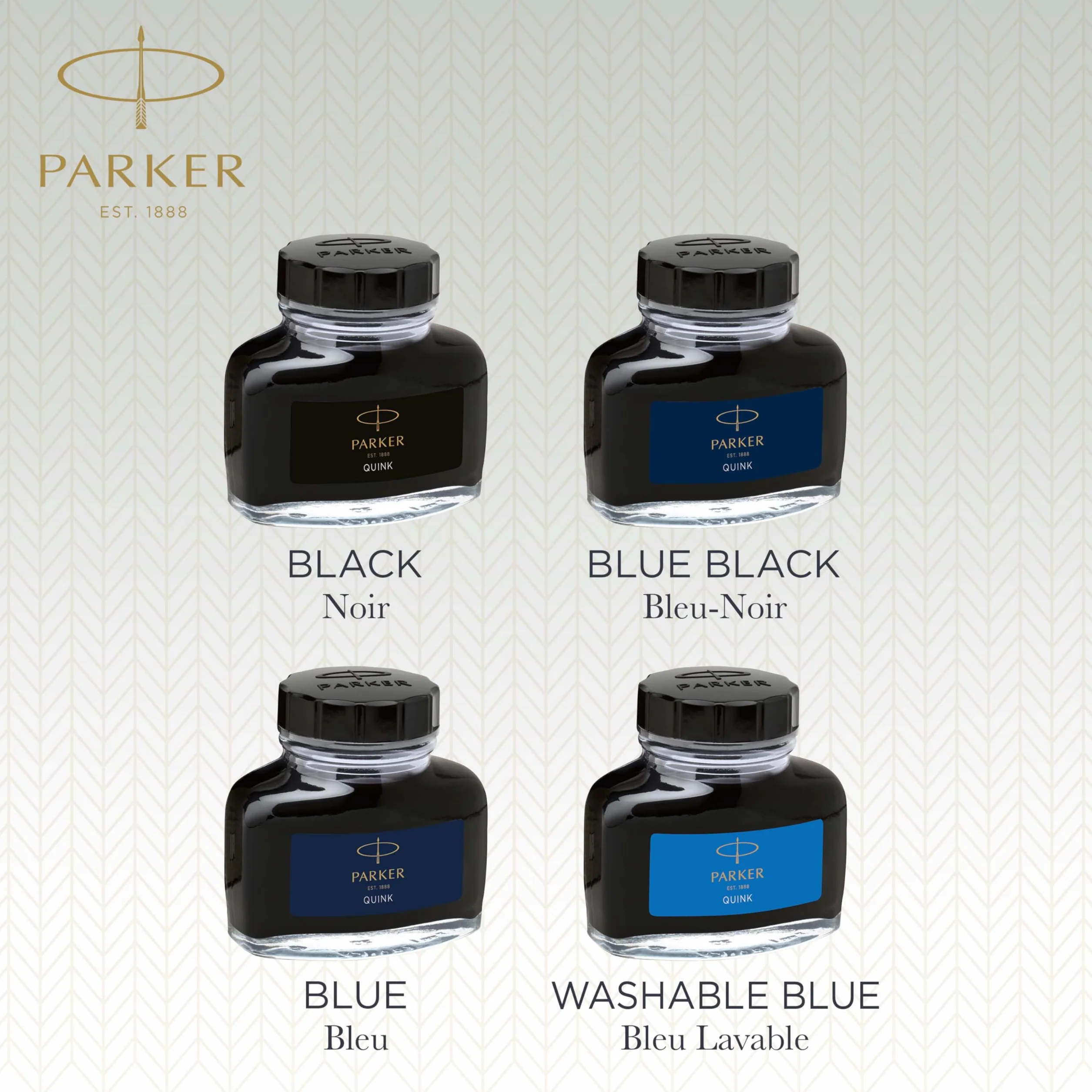 Parker Quink 1950376 Atrament, Niebieski, 57 ml