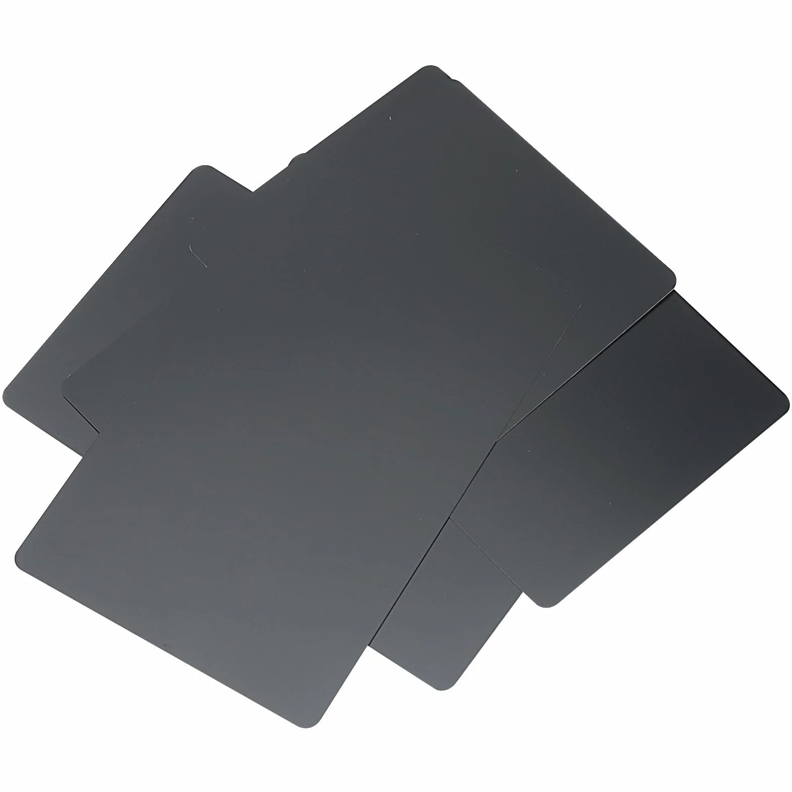 Aluminiowe wizytówki puste 86x54x0,21 mm czarne karty do pisania laserowego