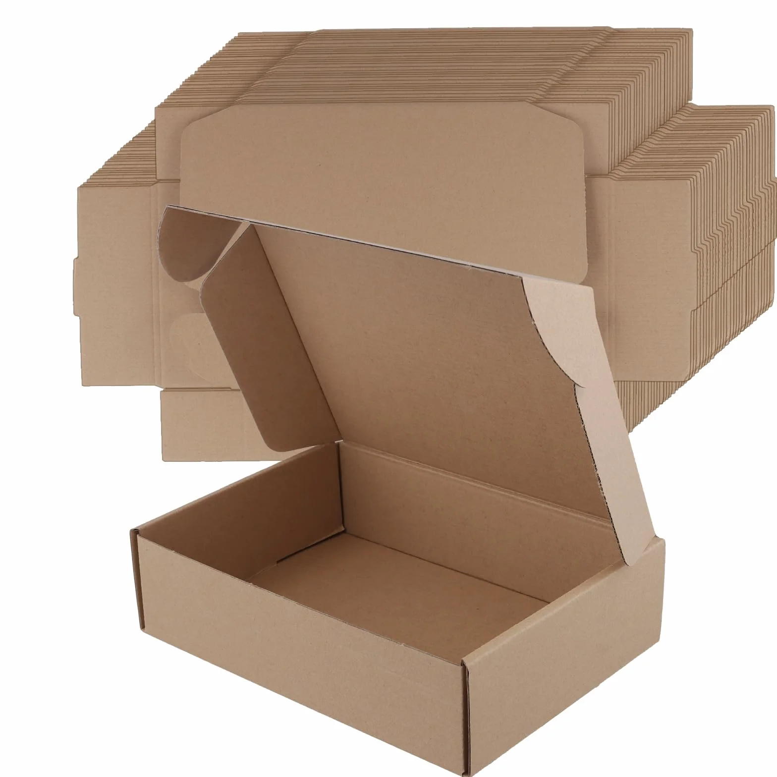 SINJEUN 30 sztuk karton wysyłkowych 230 x 160 x 60 mm, brązowe do pakowania, transportu