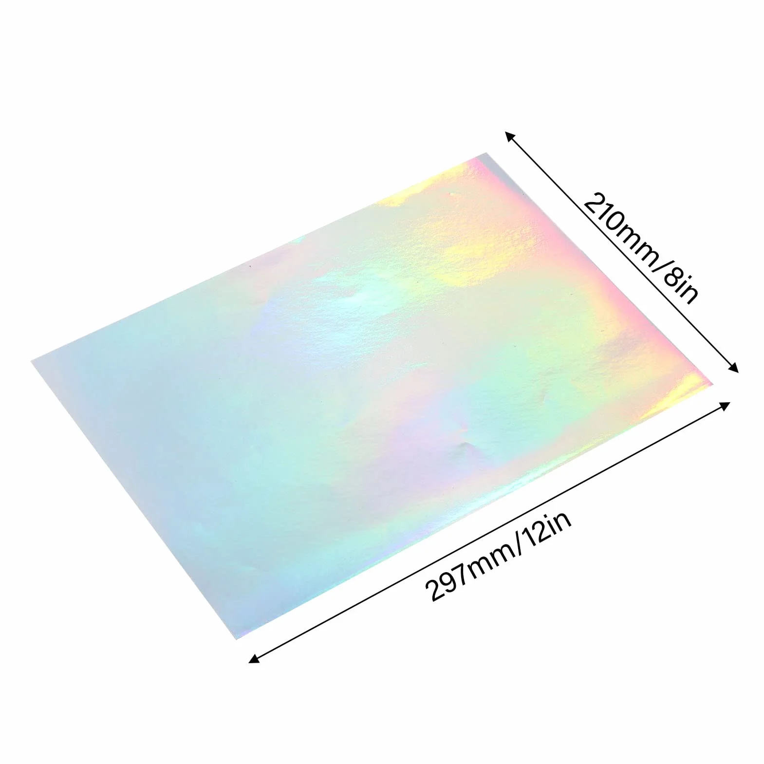 Holograficzny Papier Samoprzylepny A4 22 Arkusze Wodoodporny Szybkoschnący do Druku Atramentowego