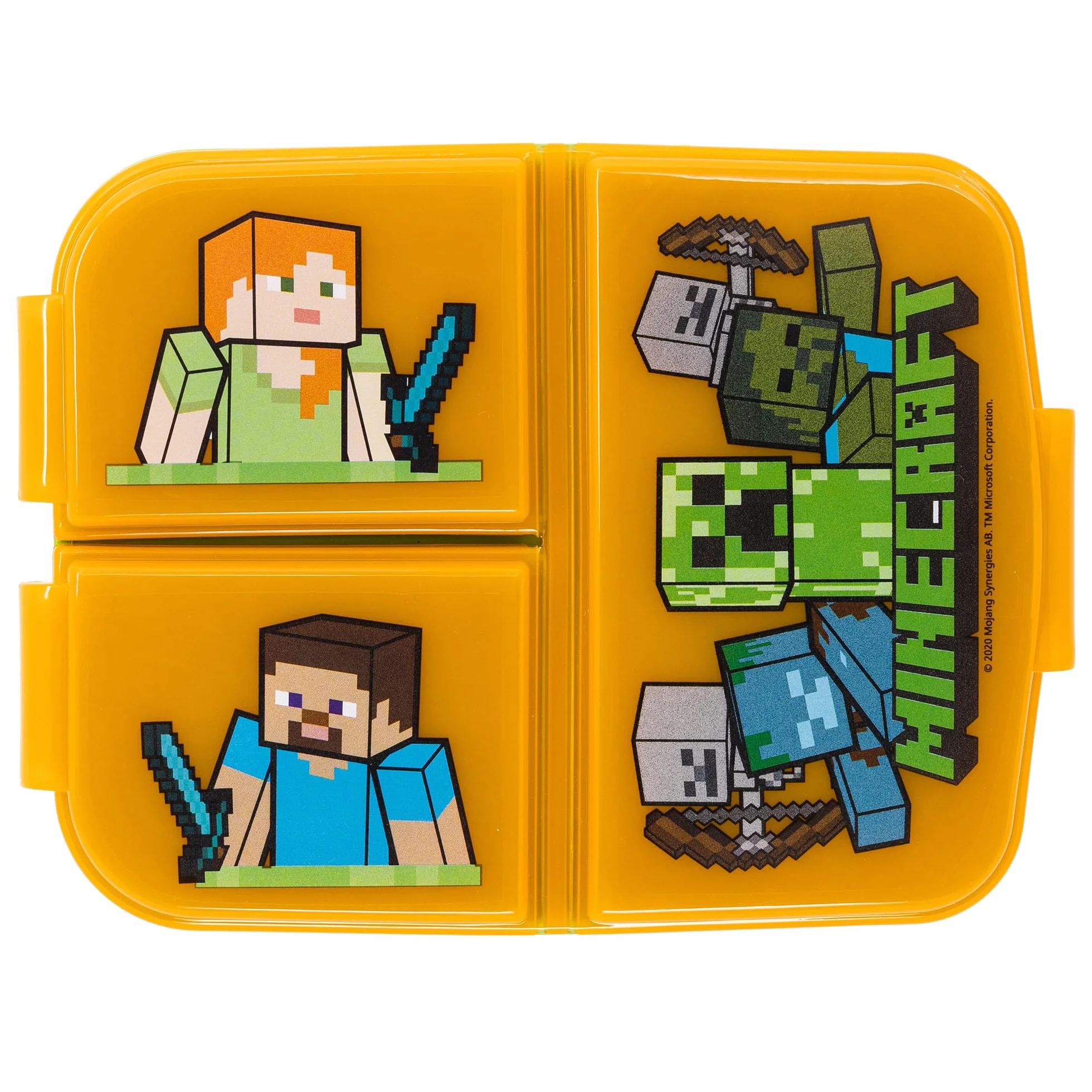 Stor Minecraft Pudełko na Posiłki, Wielokolorowy, 19.5 x 16.5 x 6.7 cm