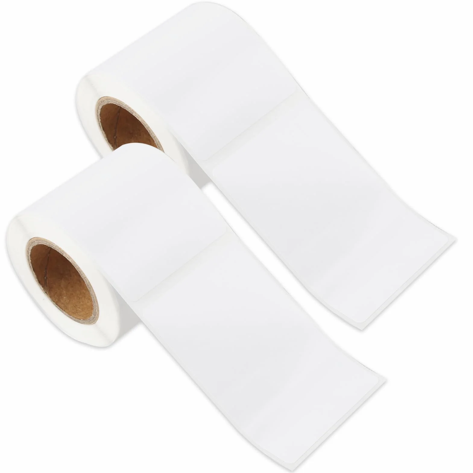 Etykiety samoprzylepne, wodoodporne, do drukarek etykiet T50M (40 mm x 60 mm), 2 rolki po 100 etykiet, nie zawierają BPA, wysoka siła klejenia, technologia druku termicznego, czujnik samochodowy RFID