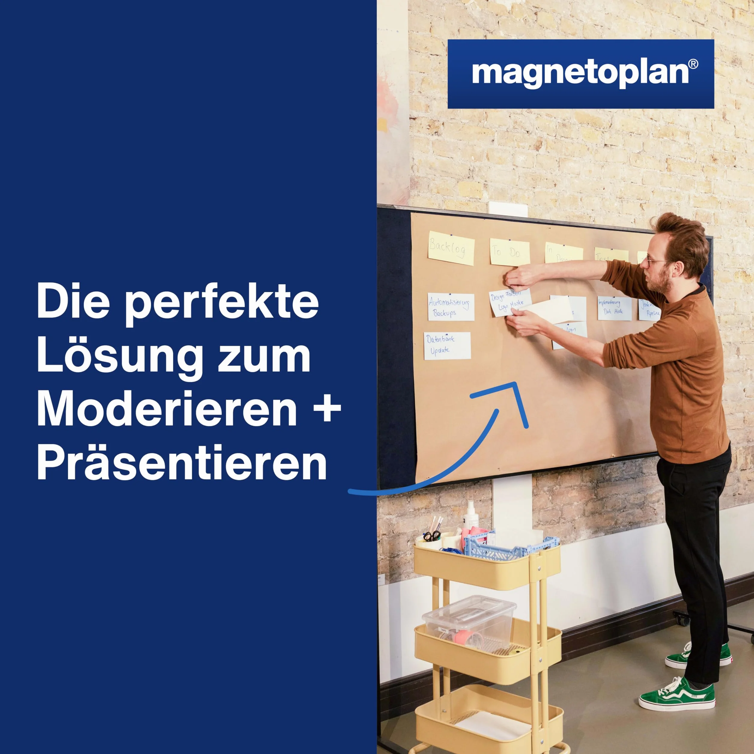 magnetoplan karty komunikacyjne prostokątne, 20 x 10 cm, czyste karty indeksowe w 6 pastelowych kolorach, 120 g/m², 250 sztuk do pracy grupowej i burzy mózgów