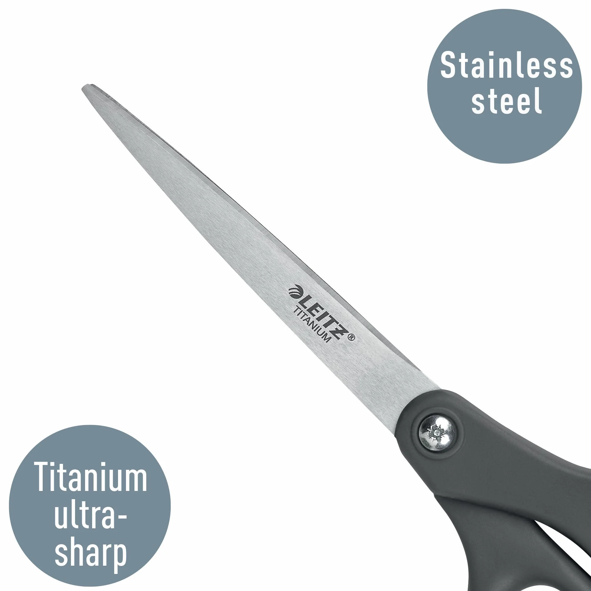 Leitz Nożyczki Tytanowe 180 mm ze stali nierdzewnej