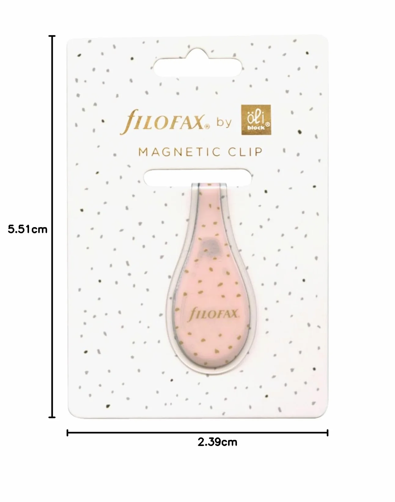 Filofax od ÖLI Block - Klips magnetyczny z konfetti, mix, 132708