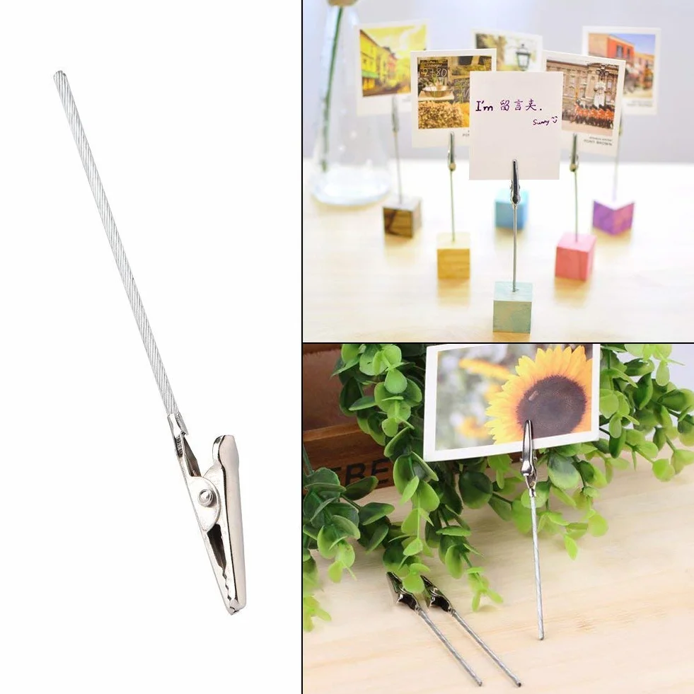 50 Sztuk Metalowy Zacisk Krokodylkowy, Klips do Notatek i Fotografii, Uchwyt na Kartki DIY Craft dla Papieru i Kartonu - Uniwersalny