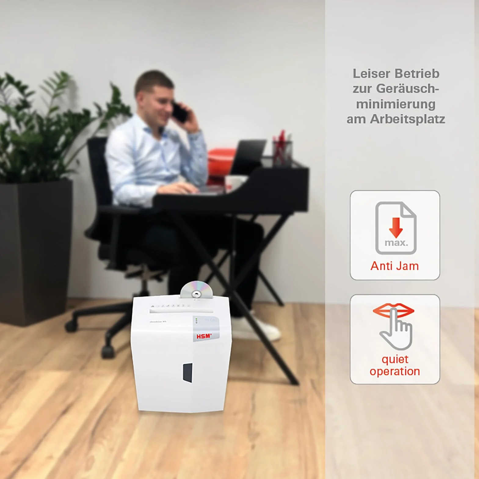 HSM Shredstar X5 niszczarka dokumentów P-4, 5 arkuszy, cięcie cząstek