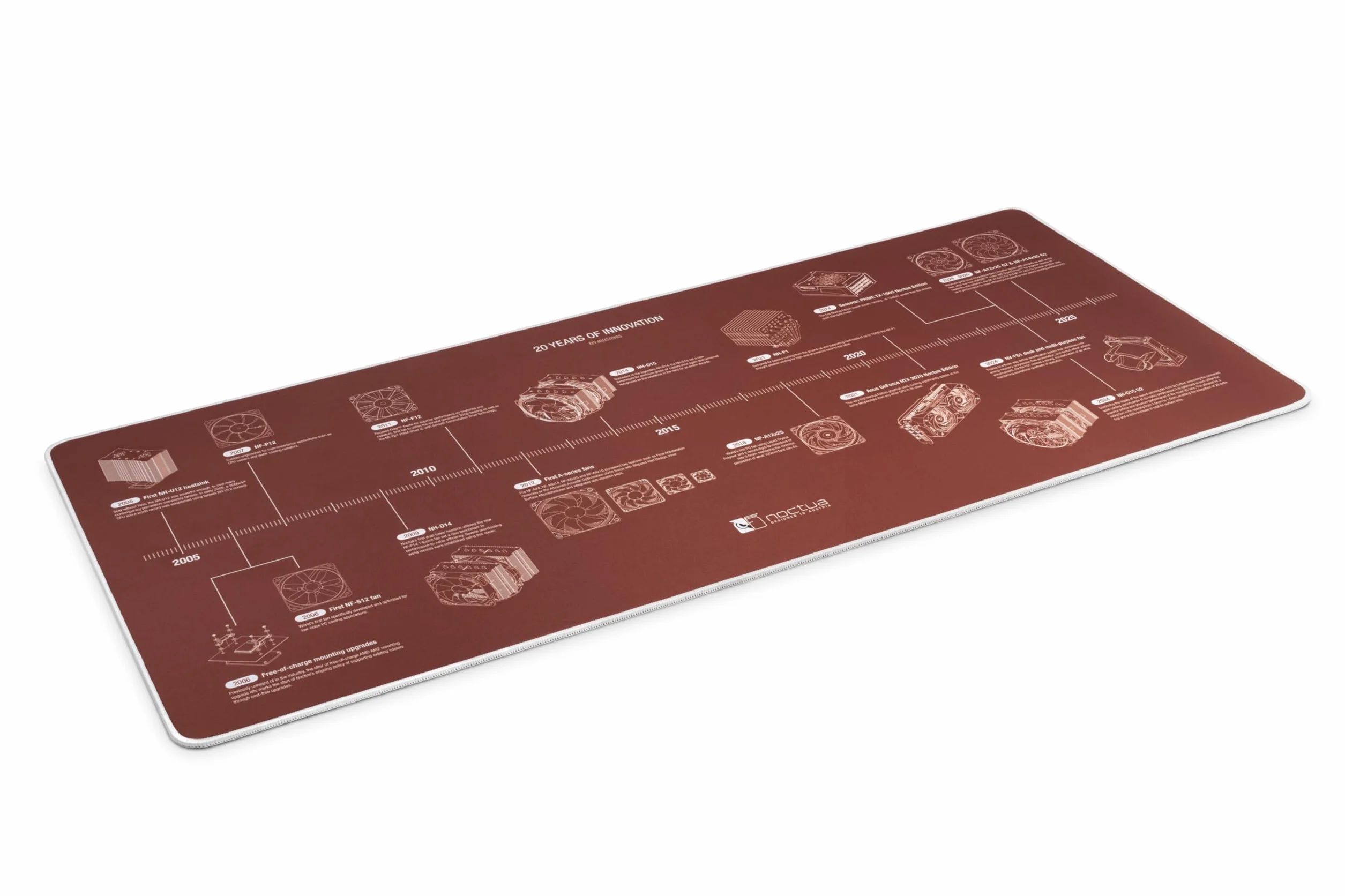 Noctua NP-DM3 Mata Biurkowa 90x40 cm Brązowa