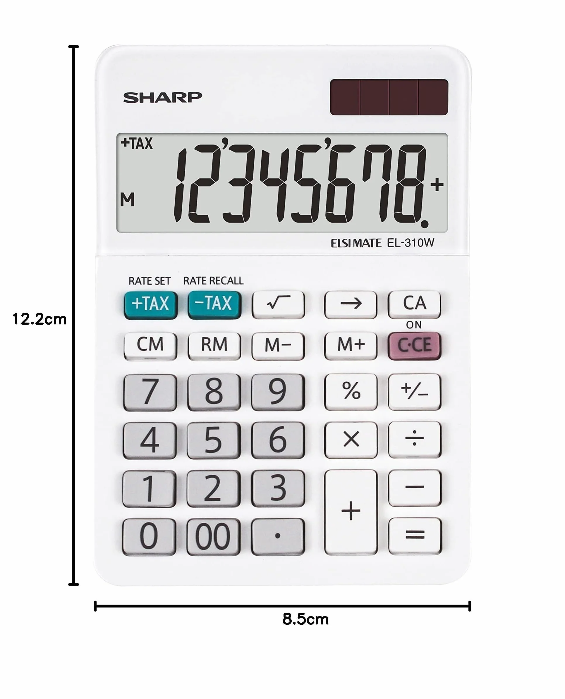 Sharp Kalkulator biurkowy LCD, biały