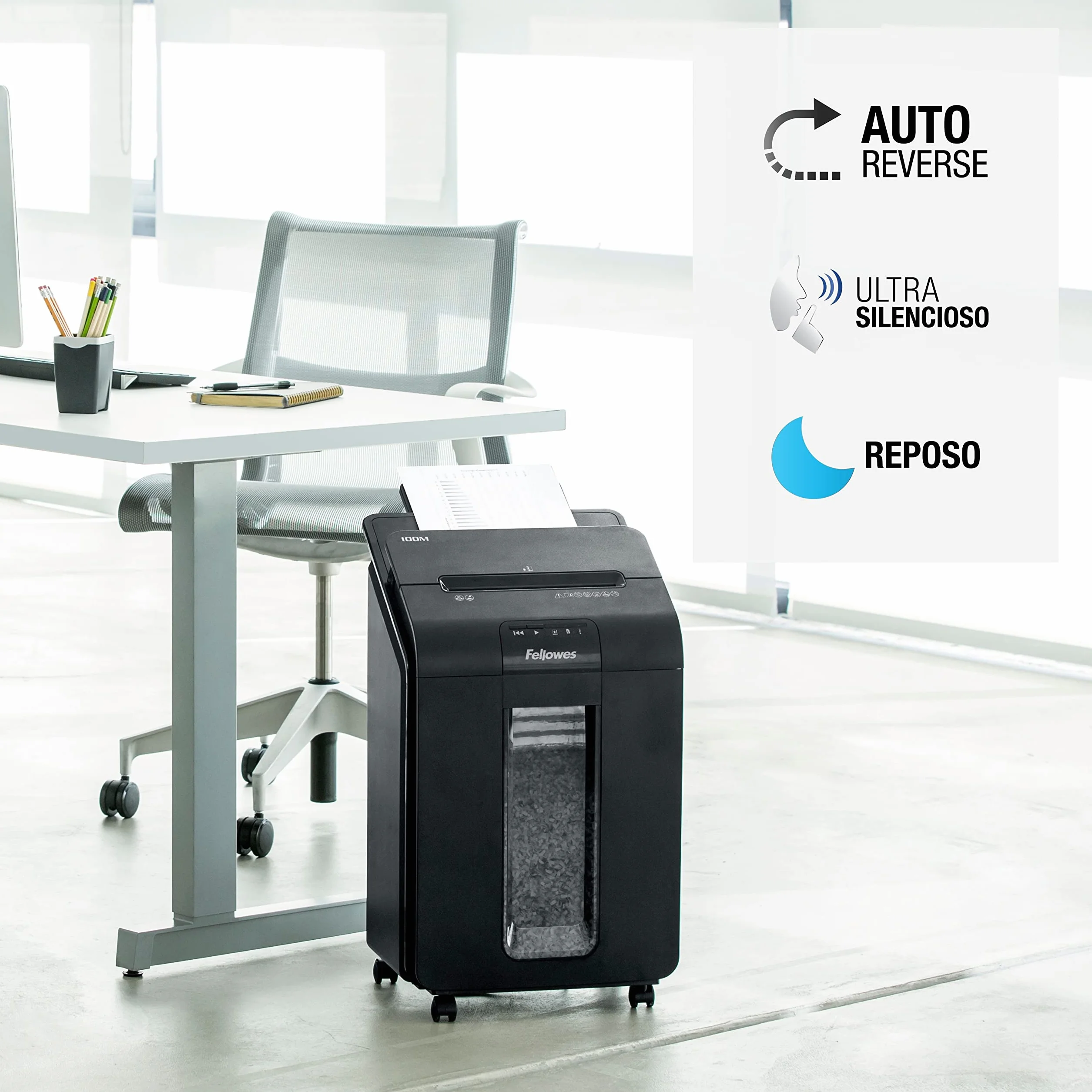 Fellowes Niszczarka Do Dokumentów 100 Arkuszy Czarny