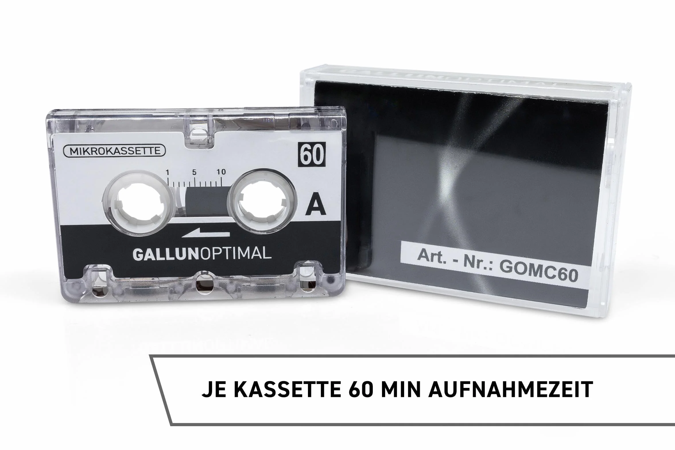 MC60 Mikrokaseta do Dyktafonów Zestaw 3 Szt. Microcassette Audio Cassette