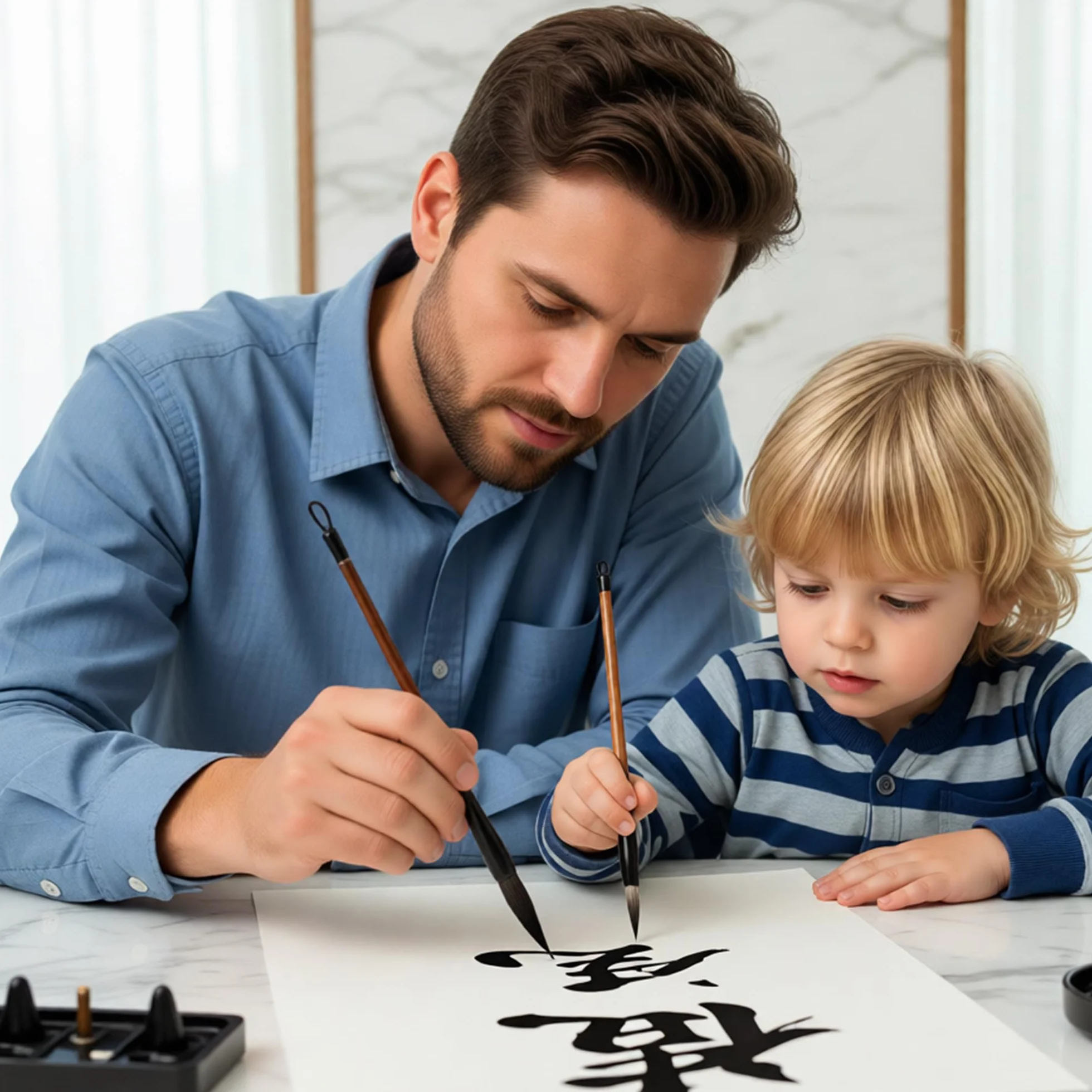 8 Pcs Pędzel Kaligraficzny, Zestaw Pędzli Początkujący, Doskonały Chiński Pędzel Kaligraficzny, Atrament Malarstwo Pisanie Artystyczne Rysunek Pro Paint Brushes Set, Mieszane Rozmiary