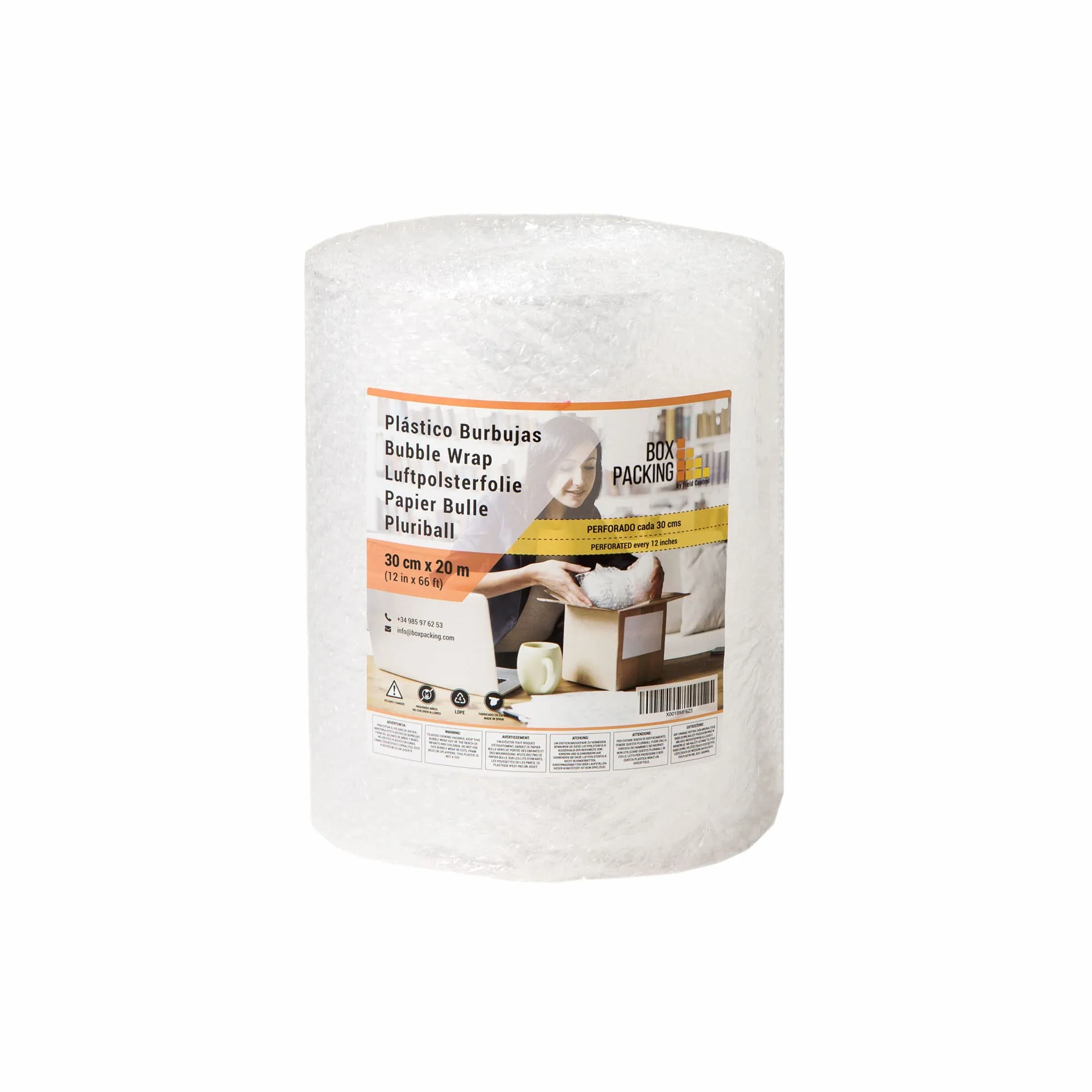 Plastikowe opakowanie bąbelkowe perforowane 30 cm x 20 m Bubble Paper Roll