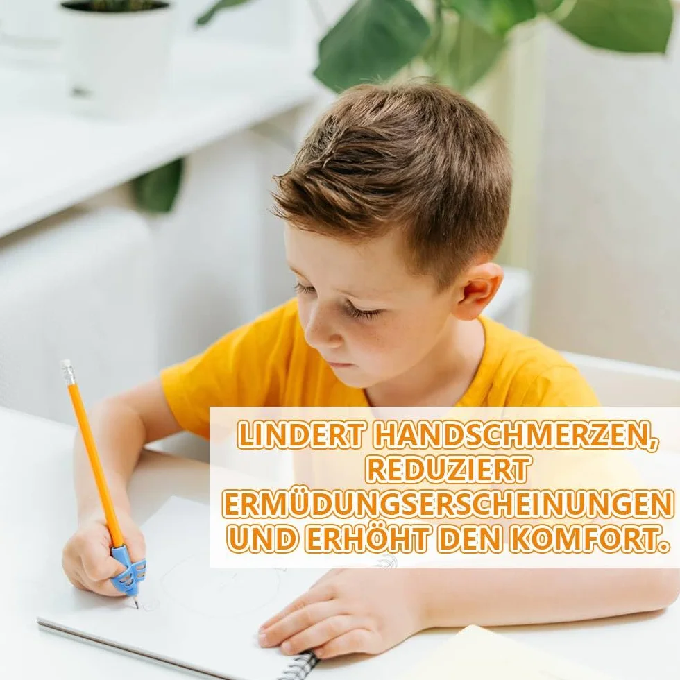 8 sztuk uchwytów na długopisy dla dzieci, uchwyty na ołówki dla dzieci – ergonomiczne uchwyty na długopisy do prawidłowego ułożenia, dla osób prawo- i leworęcznych (wielokolorowe)