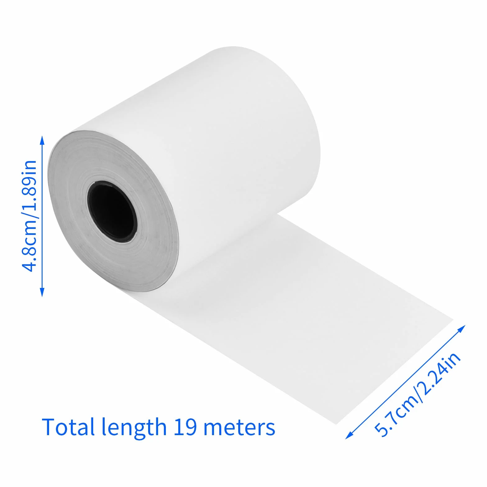Papier termiczny 57 x 50 mm rolki do kas fiskalnych 12 sztuk