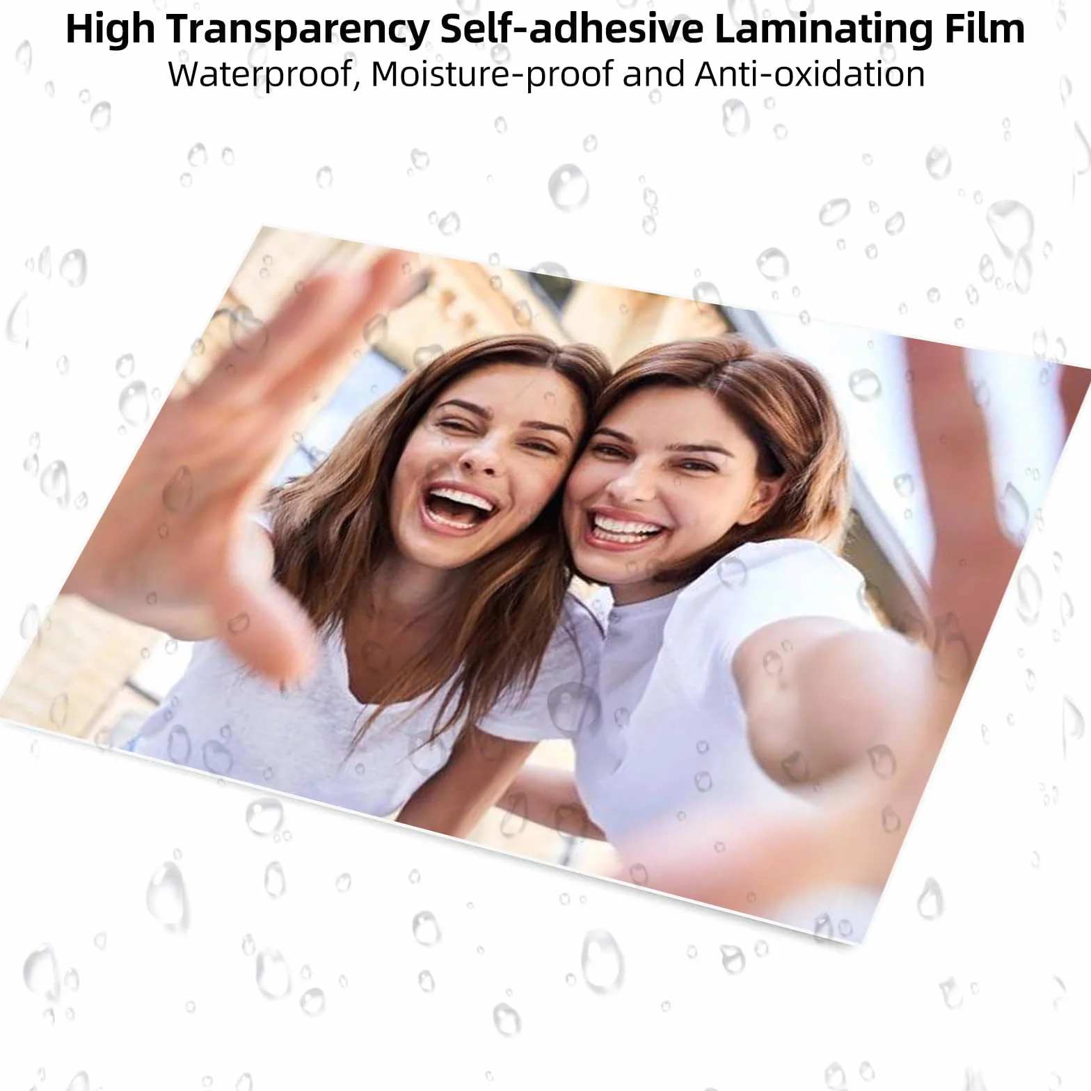 25 sztuk folii do laminowania a4 folia do laminowania na zimno A4 przezroczysta wodoodporna samoprzylepna do zdjęć, wizytówek, kopii, dokumentów, kart