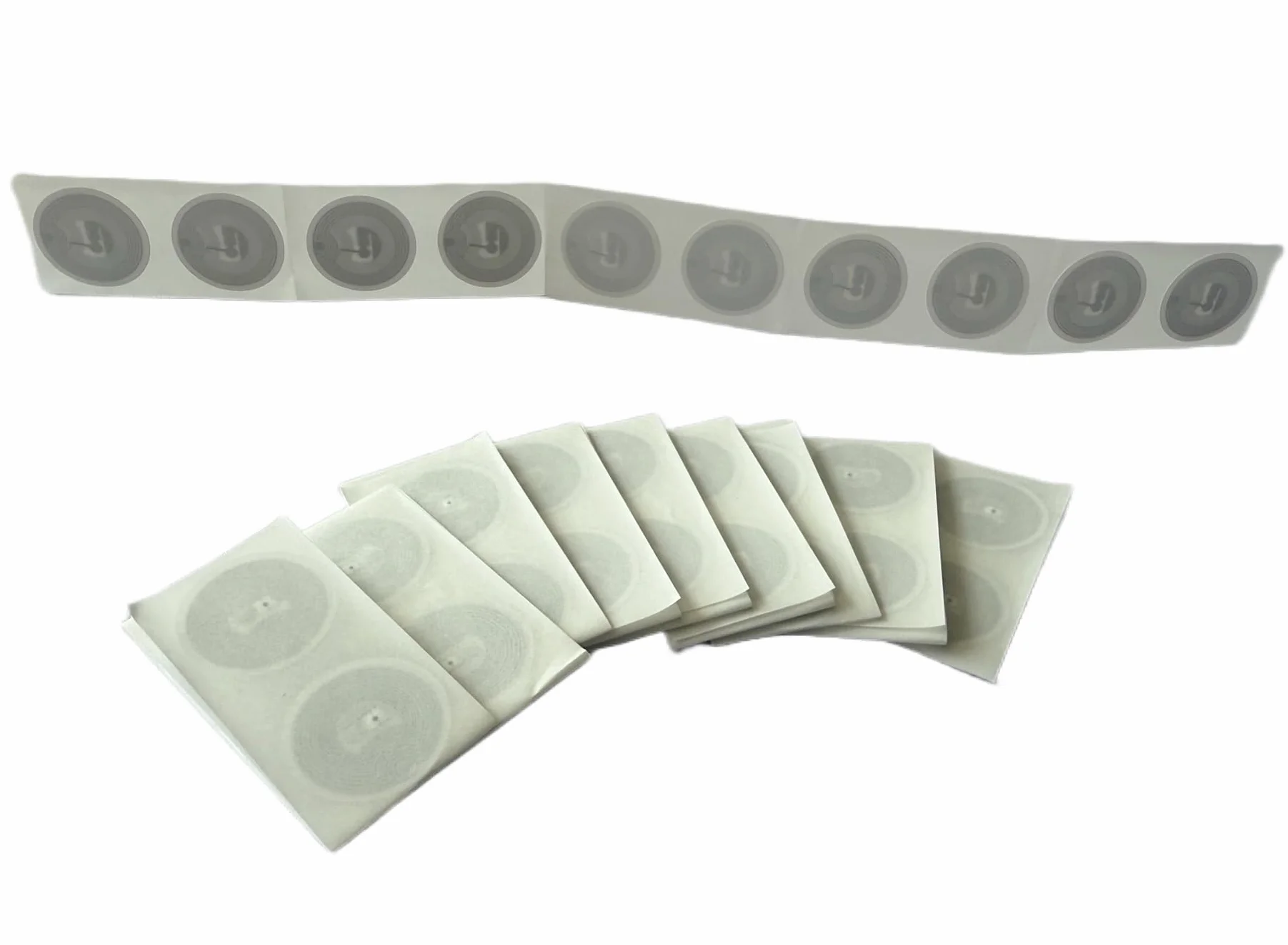JW 13,56 MHz MF classic 1k M1 S50 Chip RFID pusta biała naklejka papierowa 25 mm taśma klejąca (opakowanie 10 sztuk)
