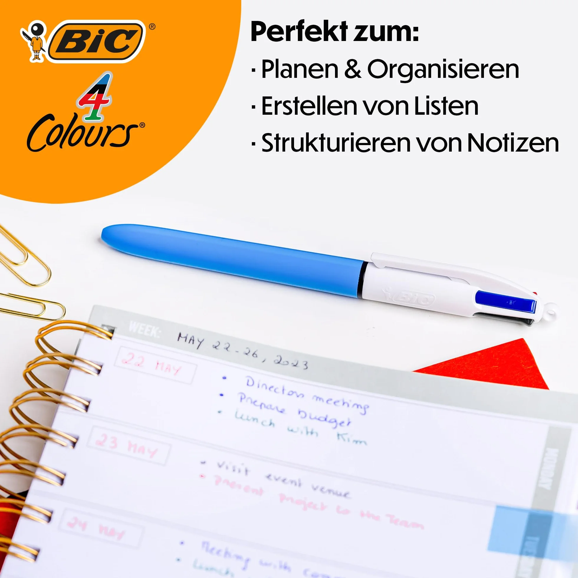 BIC 4 Colours Original Długopis mix AST Pudełko 12szt