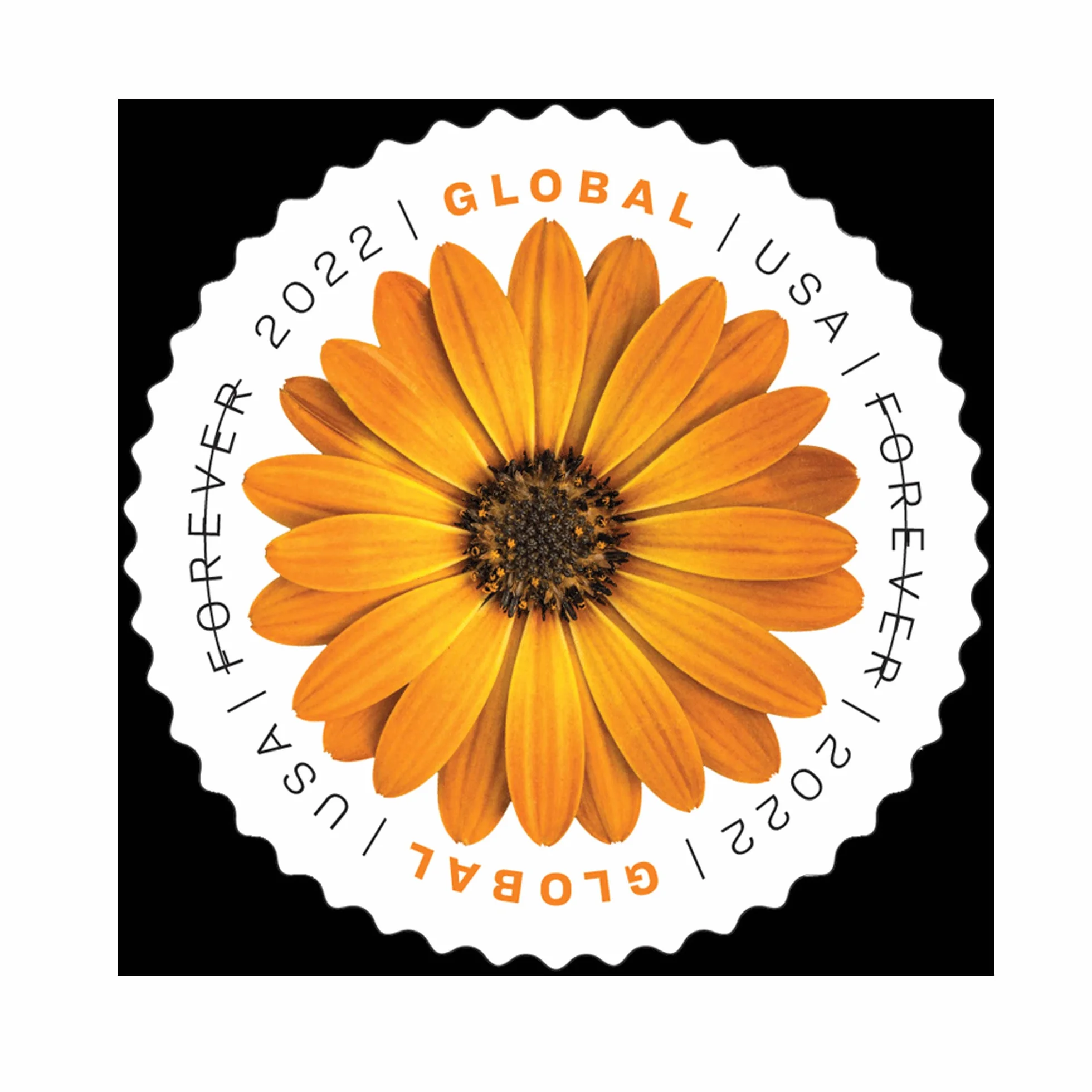 Global Forever International U.S. Arkusz znaczków pocztowych z 10 znaczkami