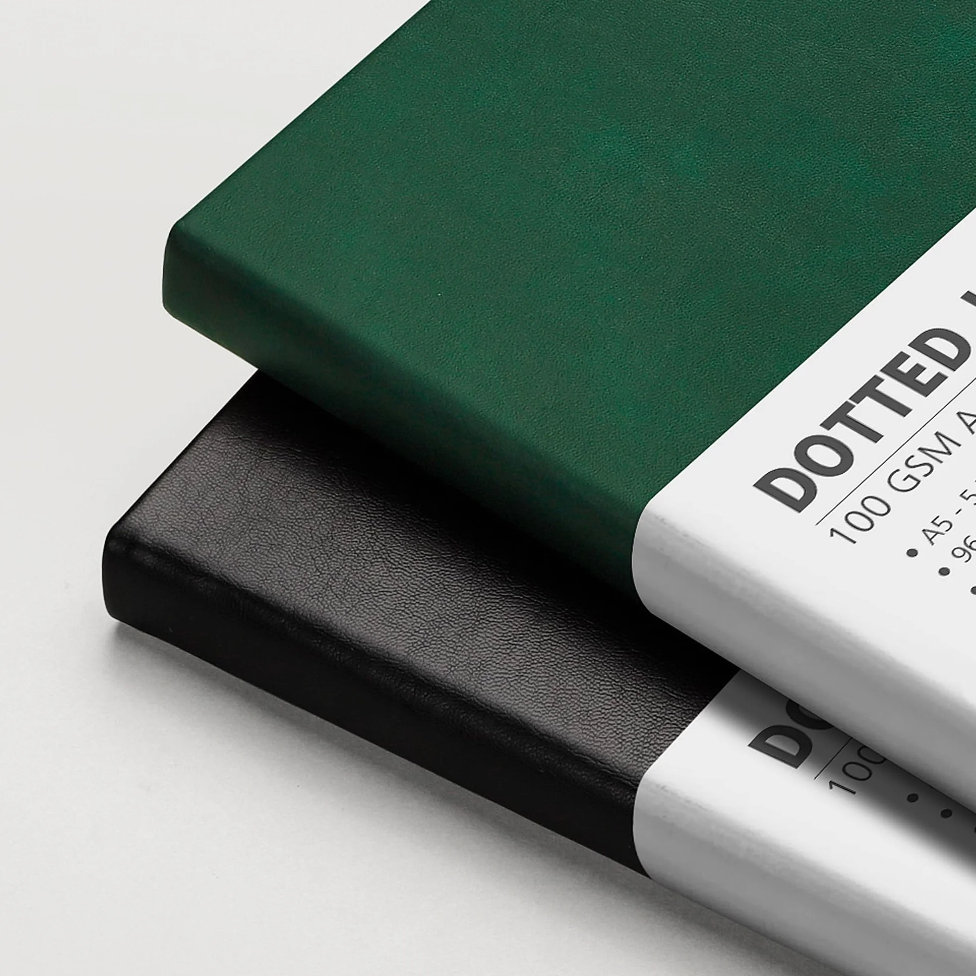 RETTACY Notatnik A5 w kropki, z papierem o gramaturze 100 g/m² – twarda okładka w kropki Bullet Journal, 192 strony z tylną kieszenią dla artystów, profesjonalistów i studentów, 14,5 x 21 cm
