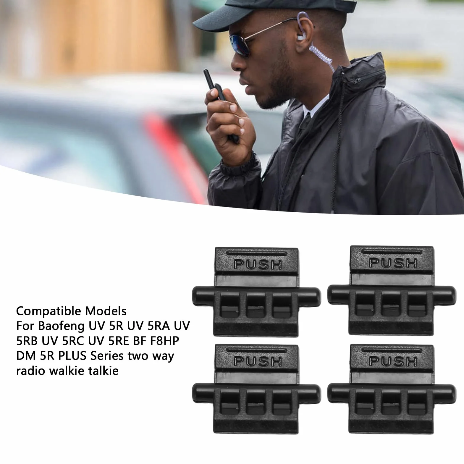 Blokada Baterii, Przycisk Blokady Baterii Walkie Talkie, Blokada Baterii for Serii for UV 5R UV 5RA UV 5RB UV 5RC UV 5RE BF F8 DM 5R PLUS (10 SZTUK)